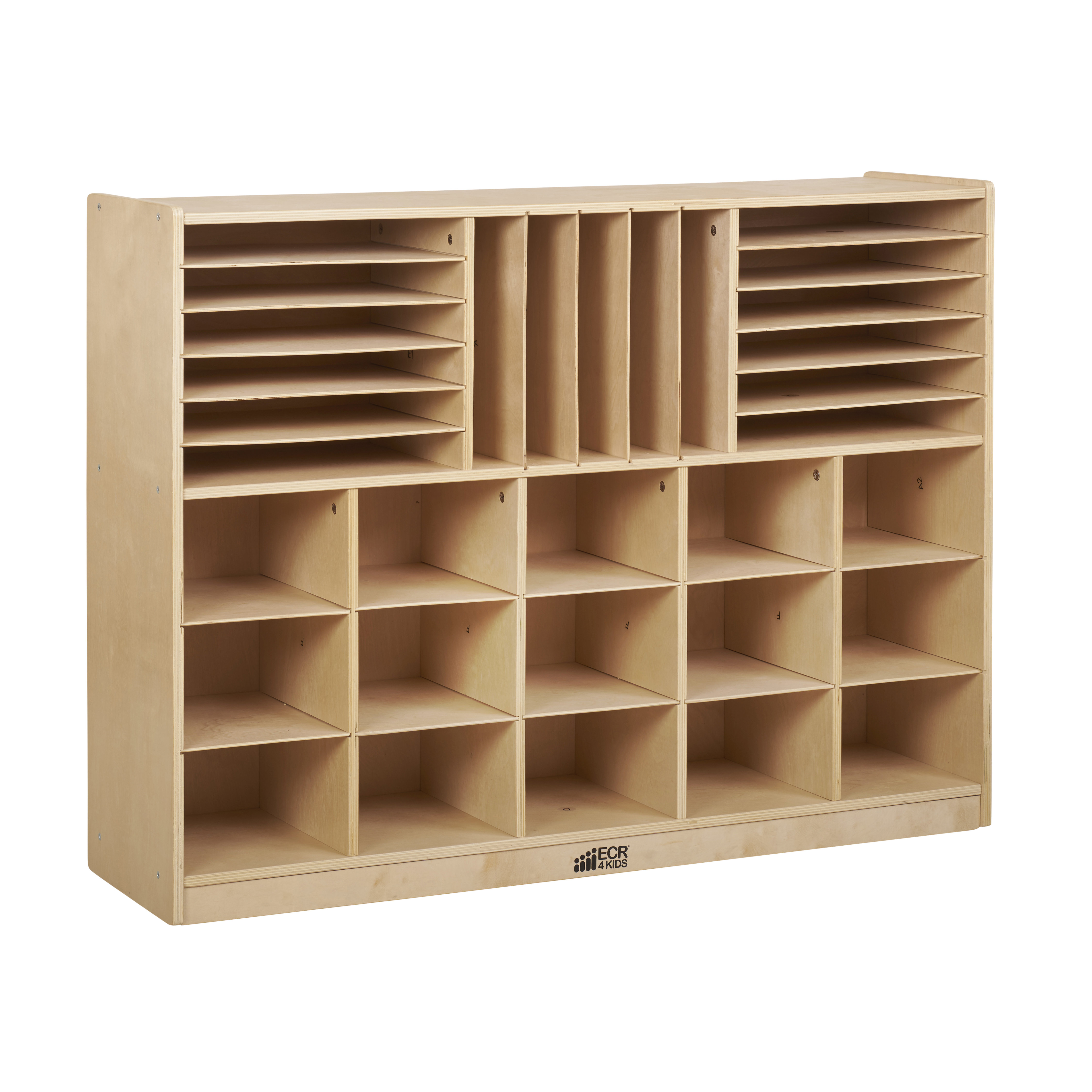 ECR4Kids Multi Section Storage Cabinet 32 Compartment Cubby & Reviews ...