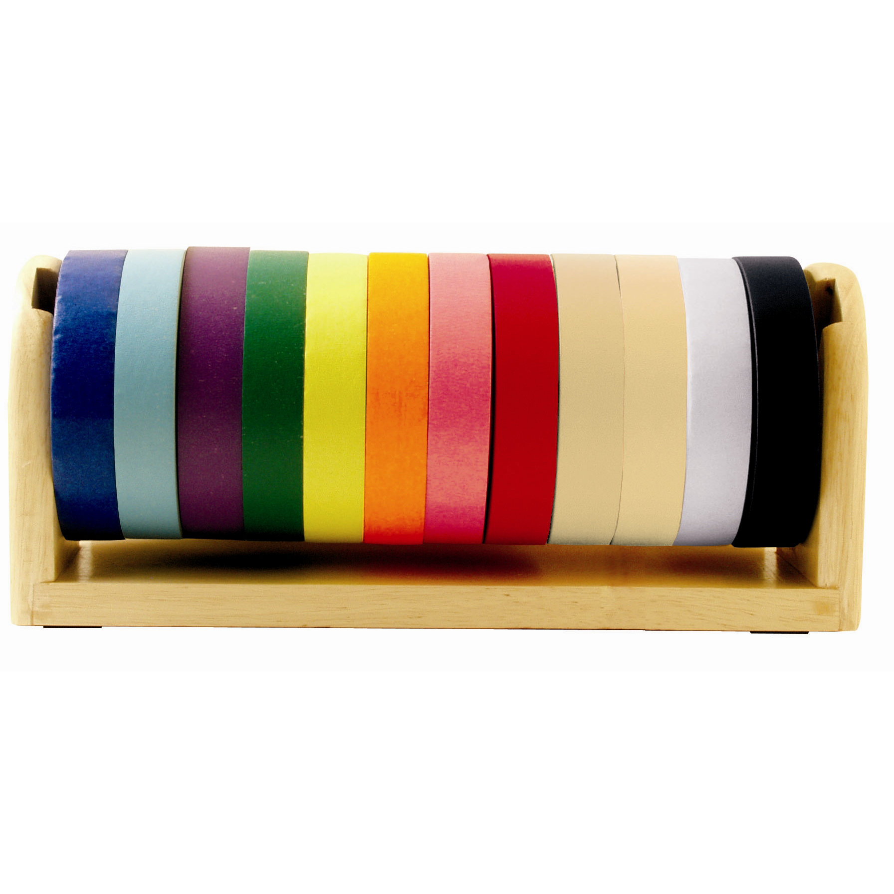 ECR4Kids Hardwood Kraft Tape Dispenser With 10 Assorted Rolls & Reviews