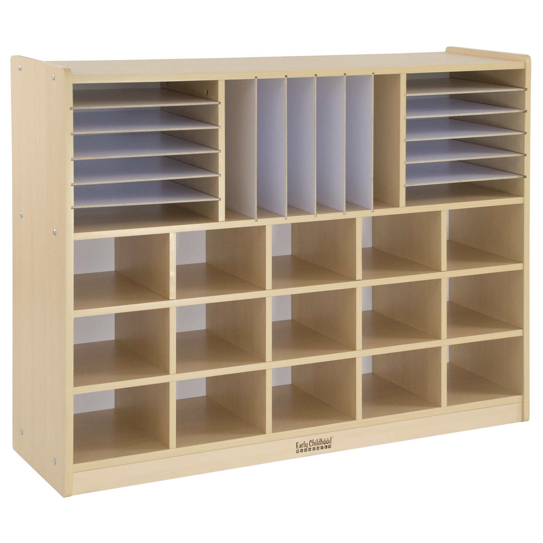 ECR4Kids Multi Section Storage Cabinet 32 Compartment Cubby & Reviews ...