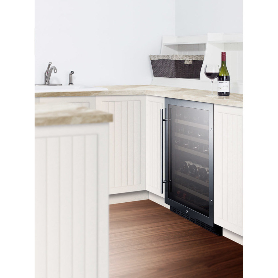 Summit Appliance 44 Bottle Dual Zone Freestanding Wine Refrigerator