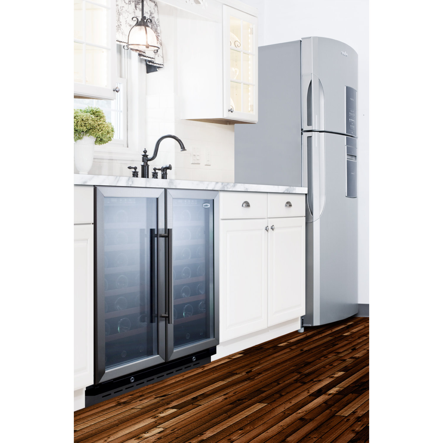 Summit Appliance 66 Bottle Dual Zone BuiltIn Wine Refrigerator