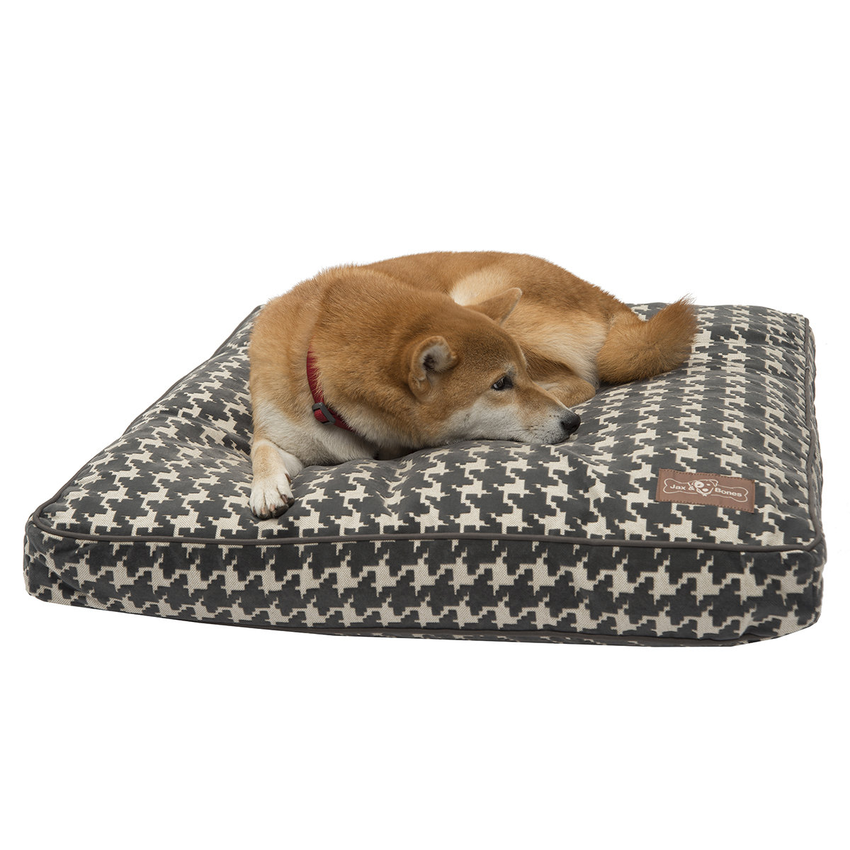 Jax and Bones Flocked Rectangle Pillow Dog Bed & Reviews Wayfair