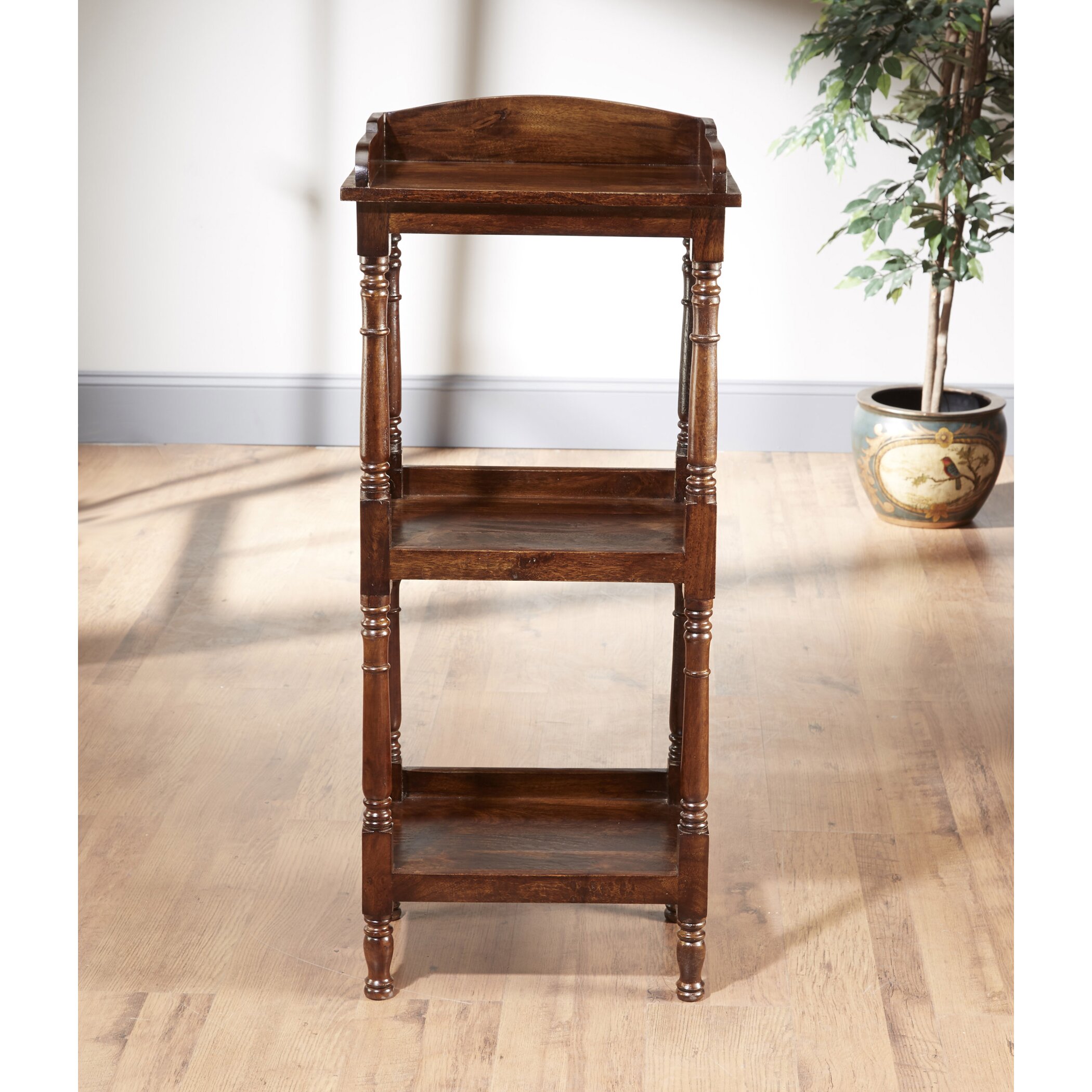 AA Importing 3 Tier Narrow 47" Etagere Bookcase | Wayfair