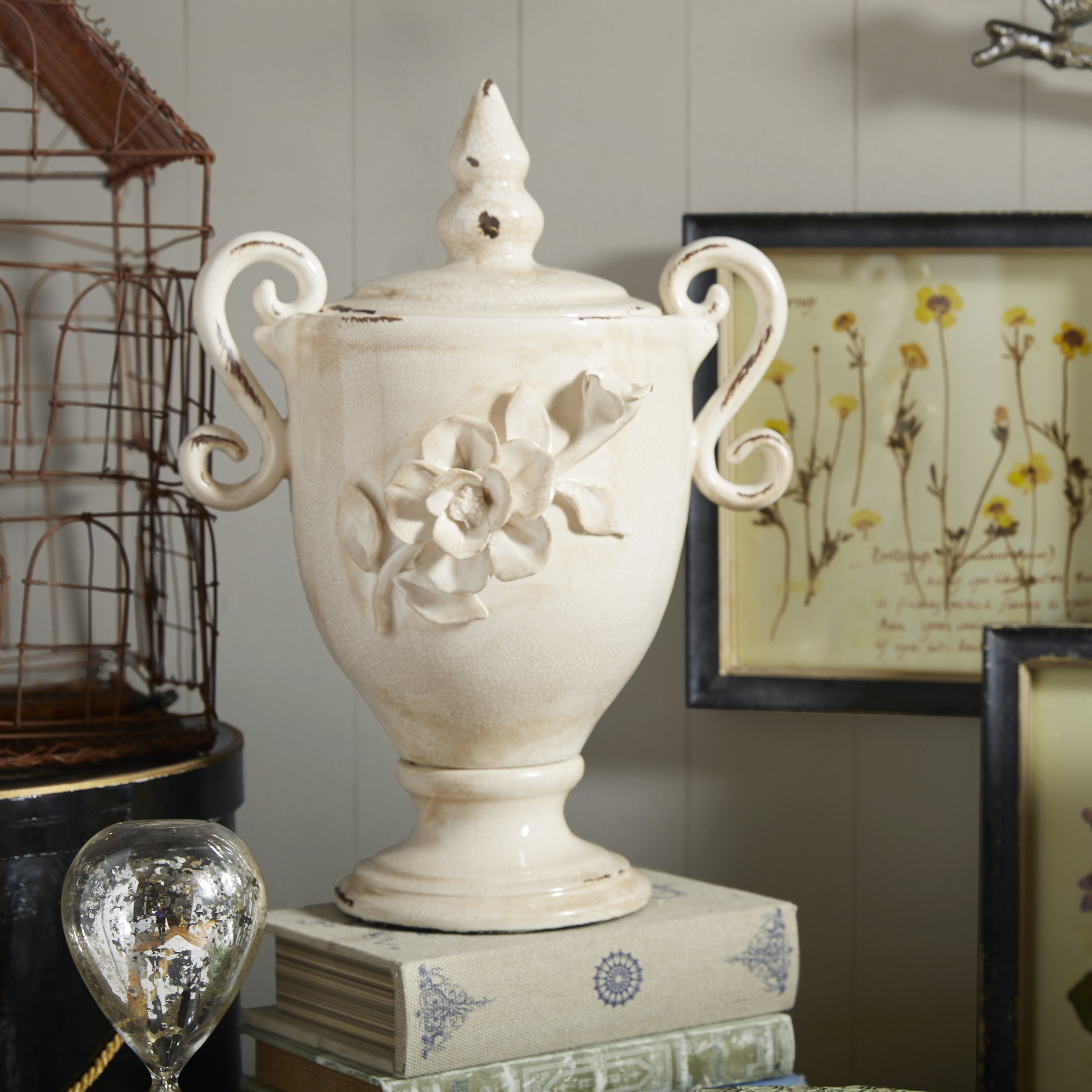 Privilege Lidded Decorative Urn & Reviews Wayfair