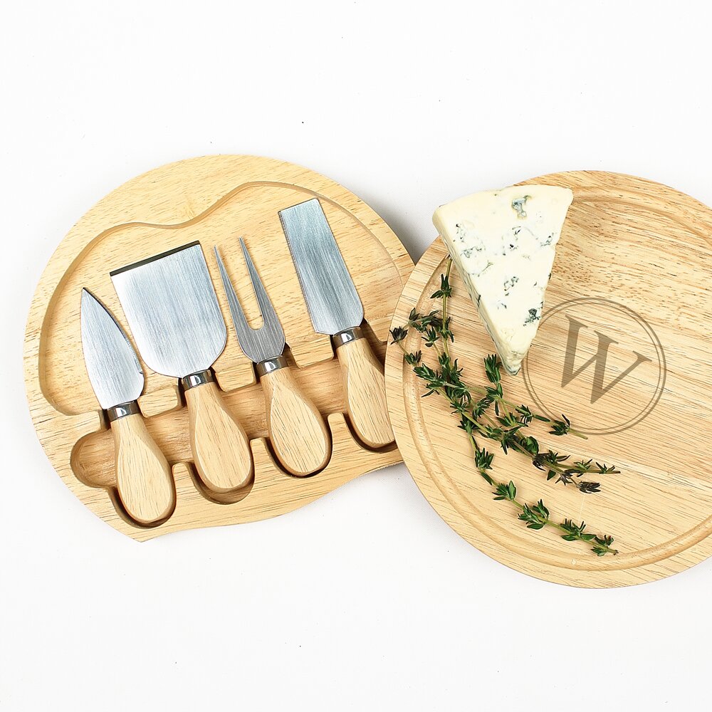 cathys concepts personalized 5 piece cheese board se