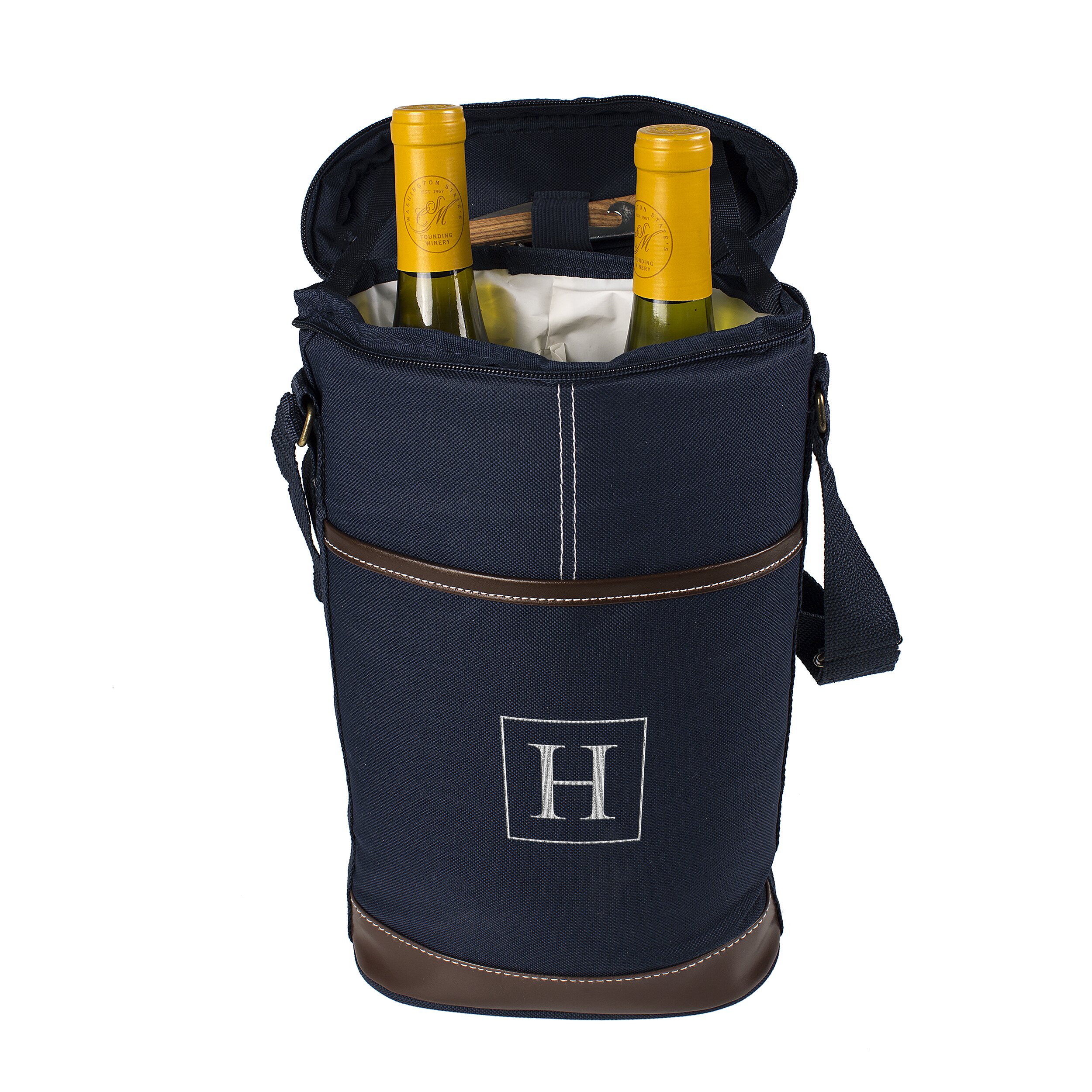 personalized wine tote cooler