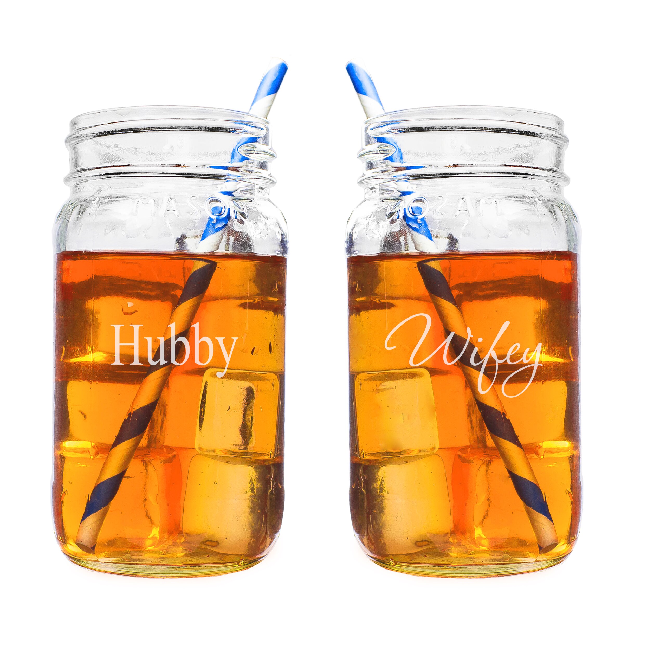 Cathys Concepts Hubby And Wifey Oz Mason Jar Set Wayfair