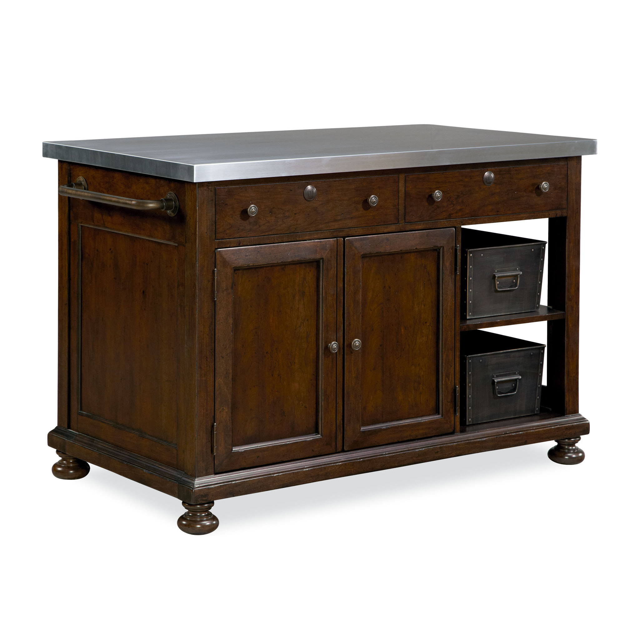 Paula Deen Home River House River House Kitchen Island with Stainless Steel Top 393644