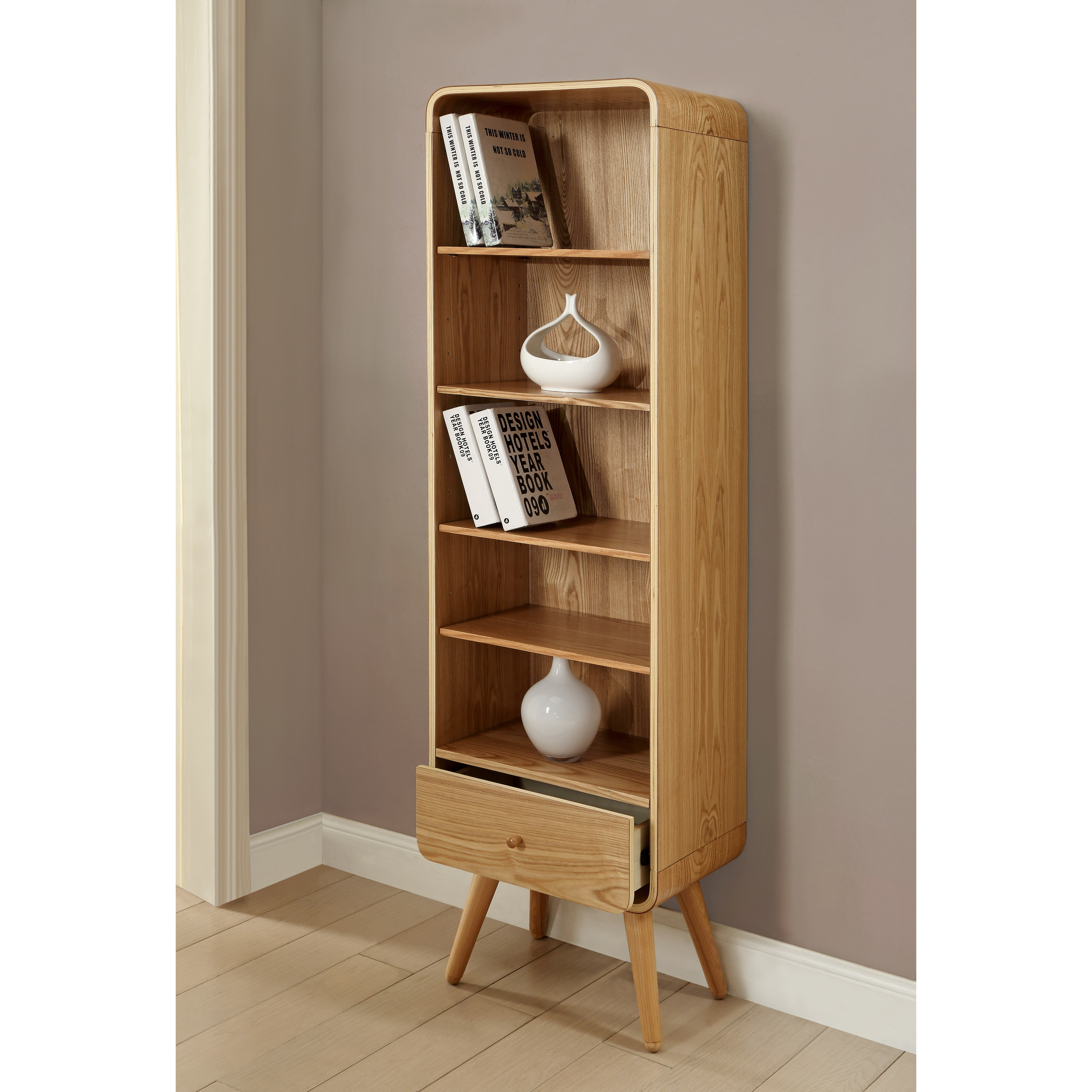 Jual Home Office Narrow 164cm Standard Bookcase & Reviews Wayfair UK