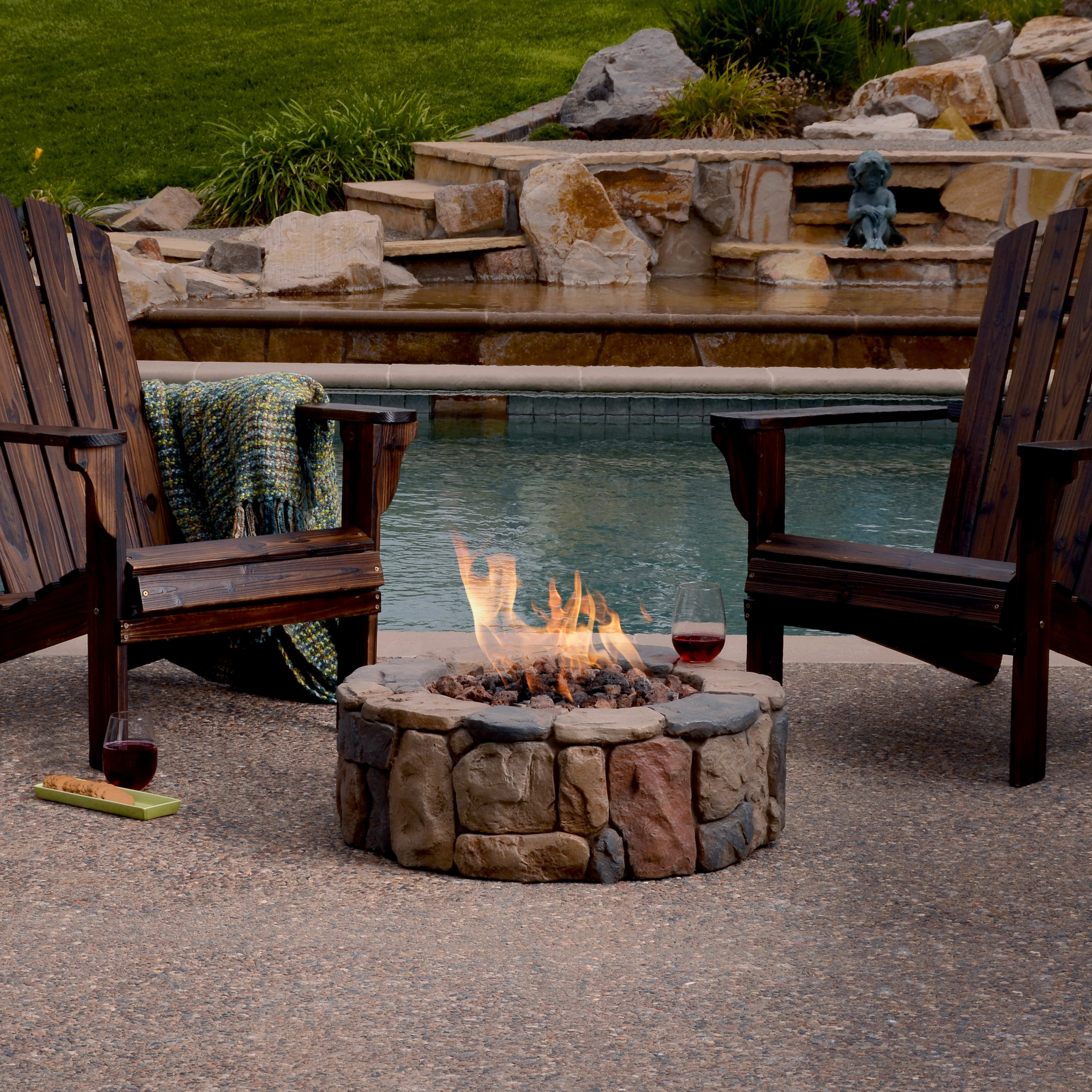 Bond Petra Envirostone Propane Gas Fire Pit & Reviews Wayfair