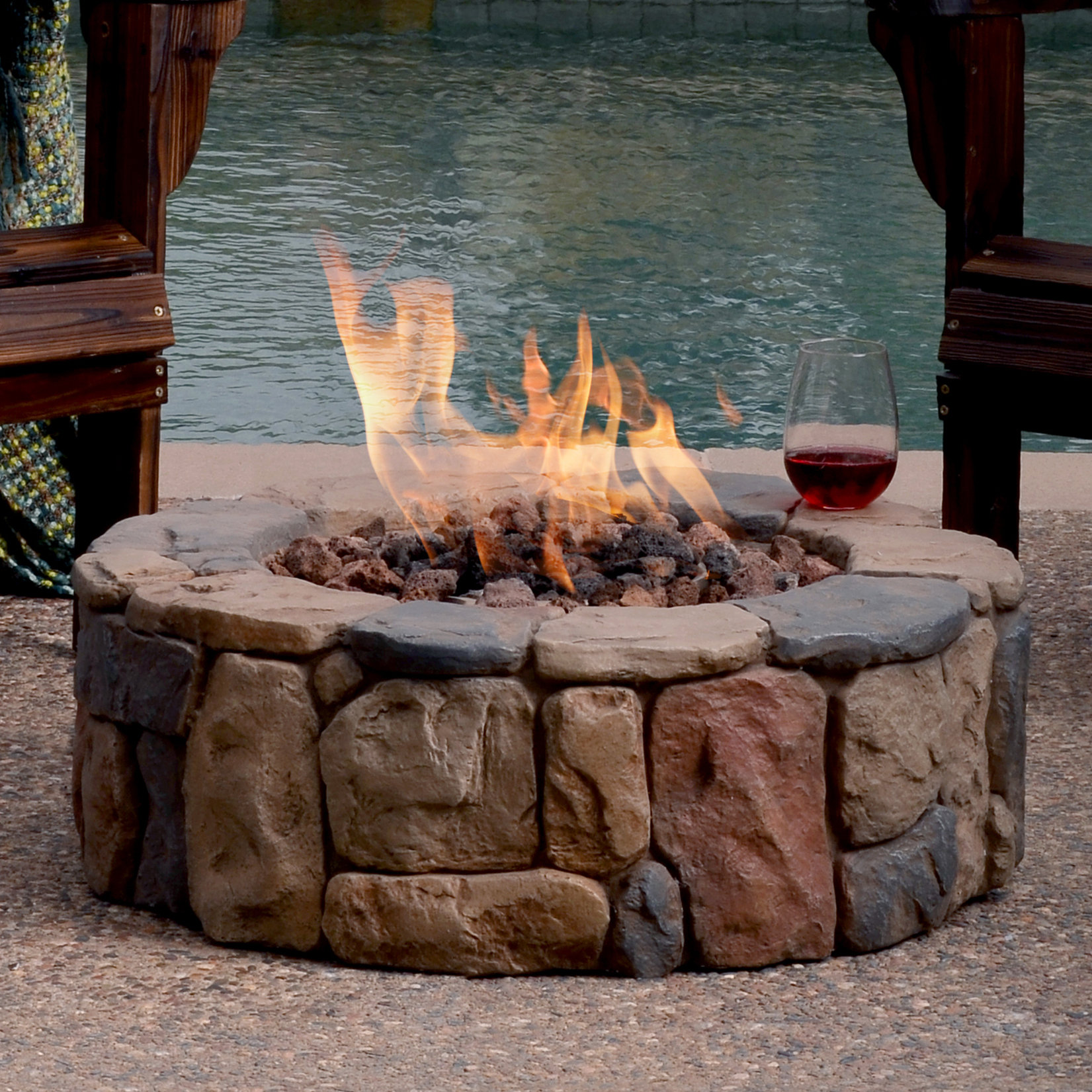 gas fire pit