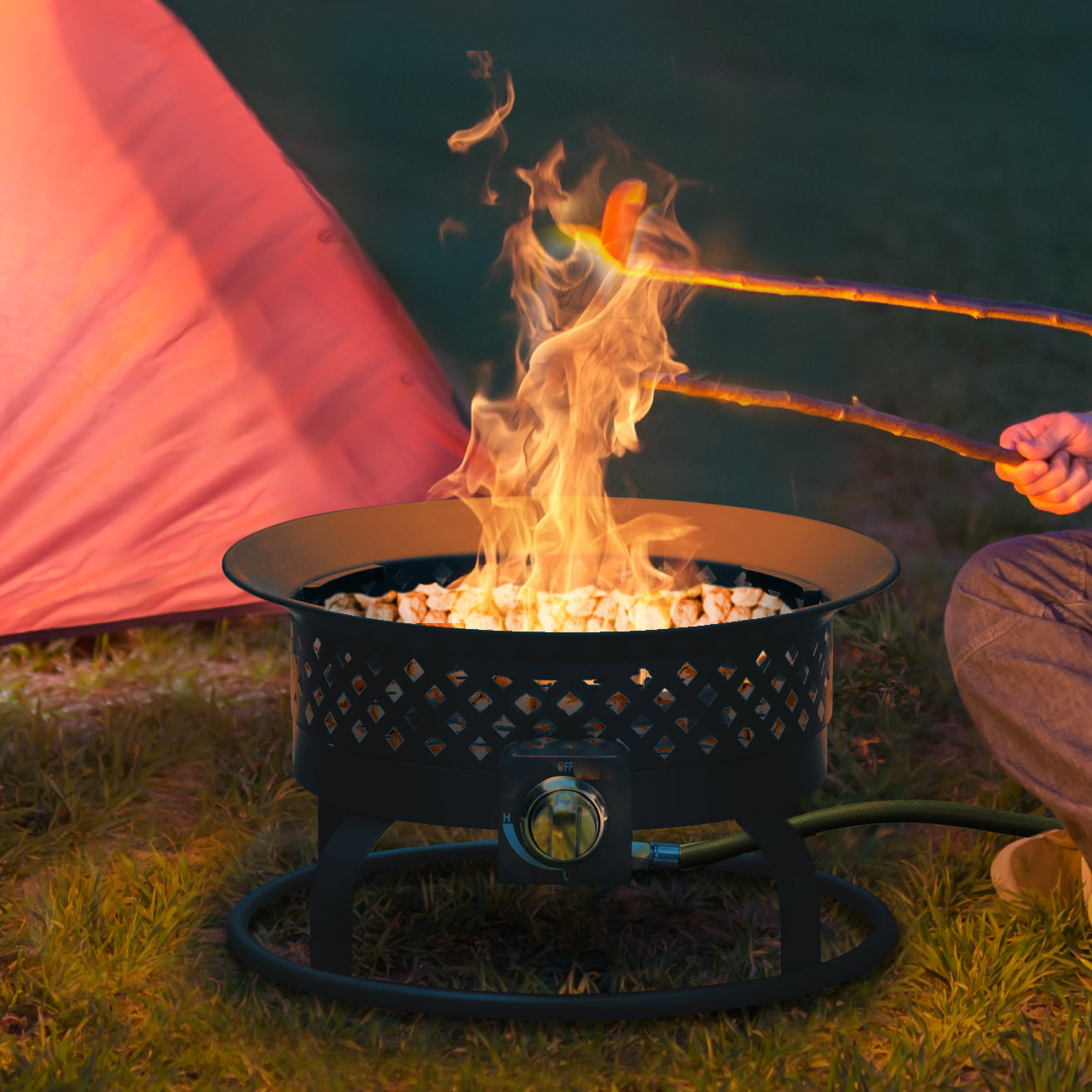 Bond Aurora Steel Gas Outdoor Fireplace & Reviews Wayfair