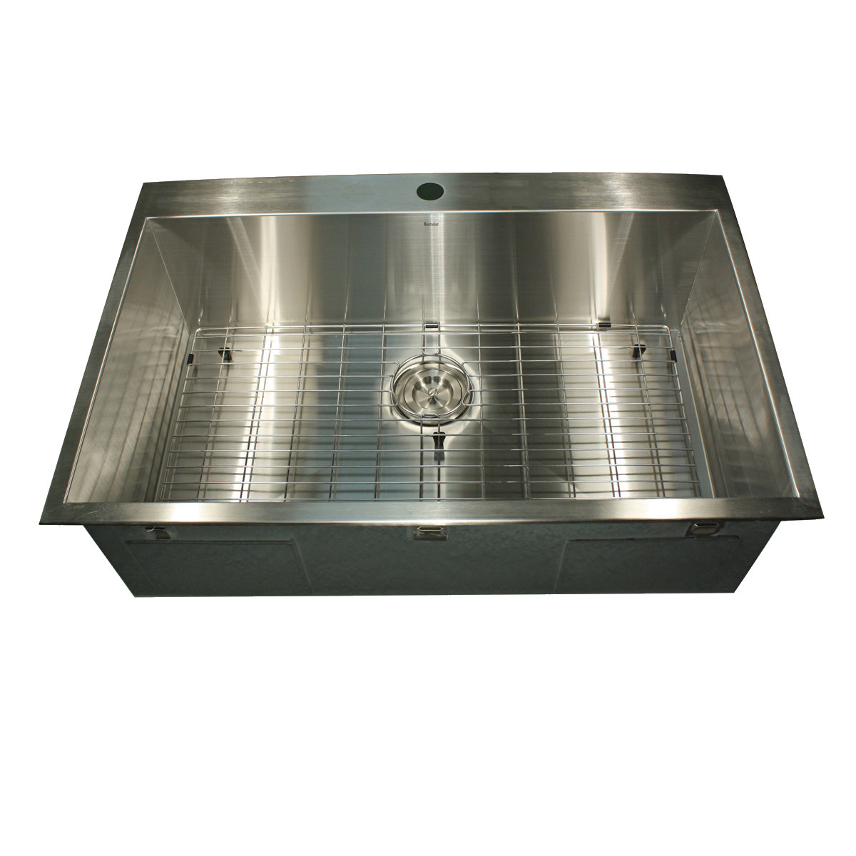 Nantucket Sinks Pro Series 33" L x 22" W Rectangle Single Hole Topmount