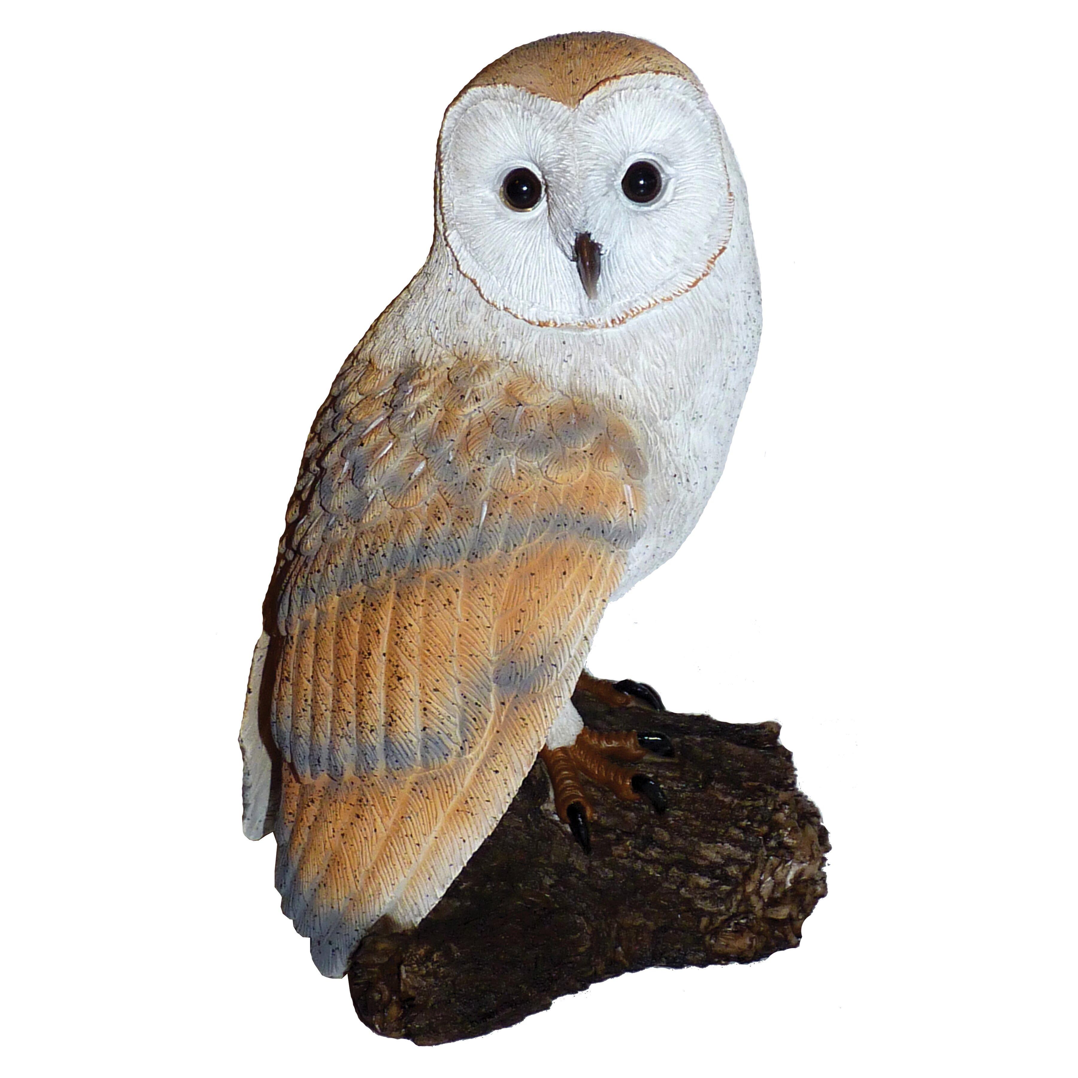 Michael Carr Barn Owl On Stump Resin Statue & Reviews | Wayfair