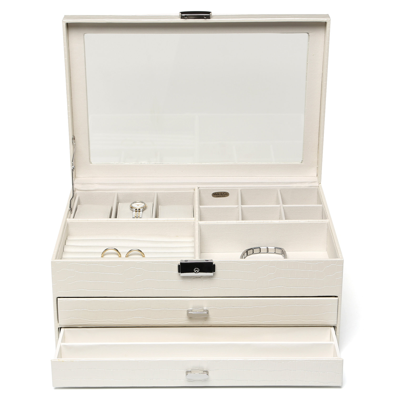 Mele & Co. Alana Large Windowed Jewelry Box & Reviews Wayfair