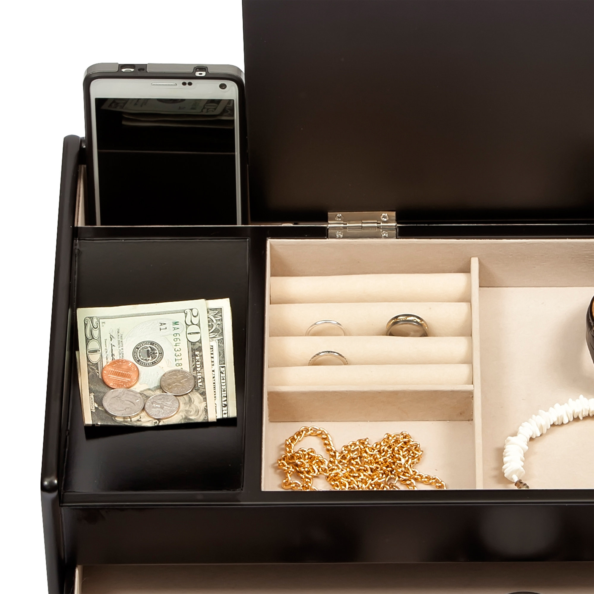 Mele & Co. Dayton Men's Dresser Top Valet Wayfair.ca