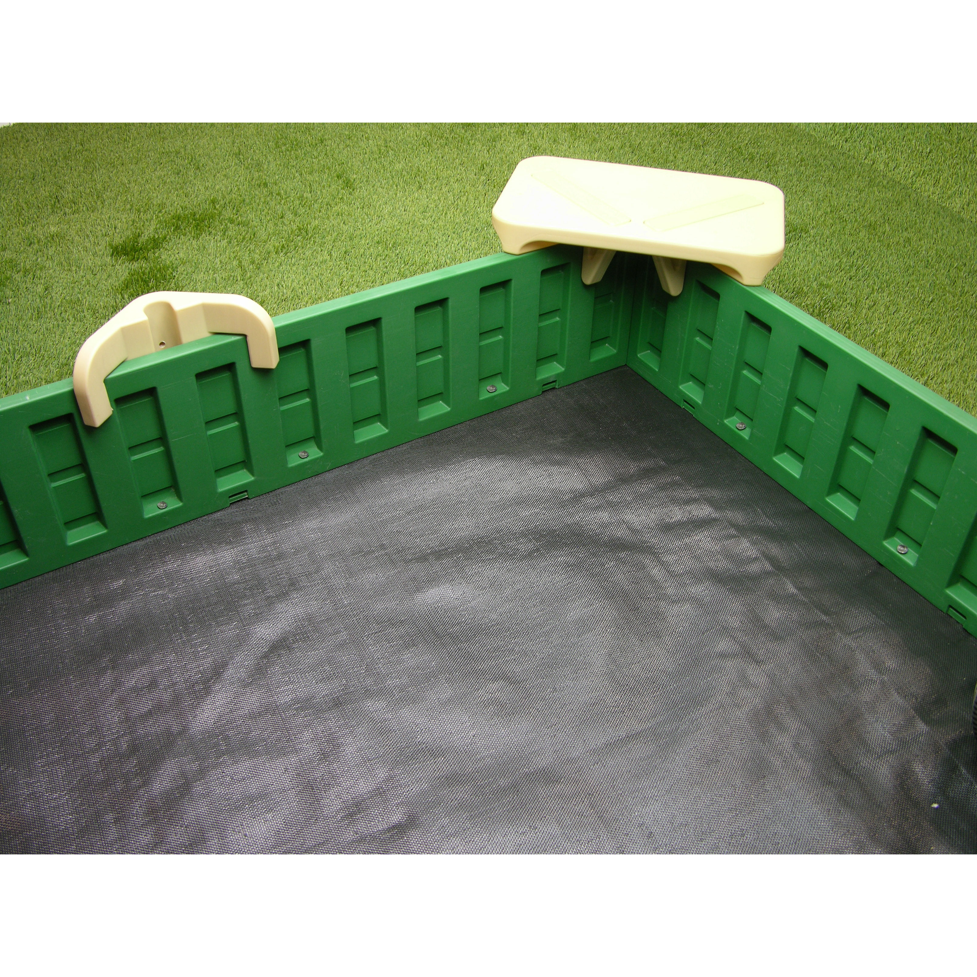 Sandlock Square Sandbox with Cover & Reviews Wayfair