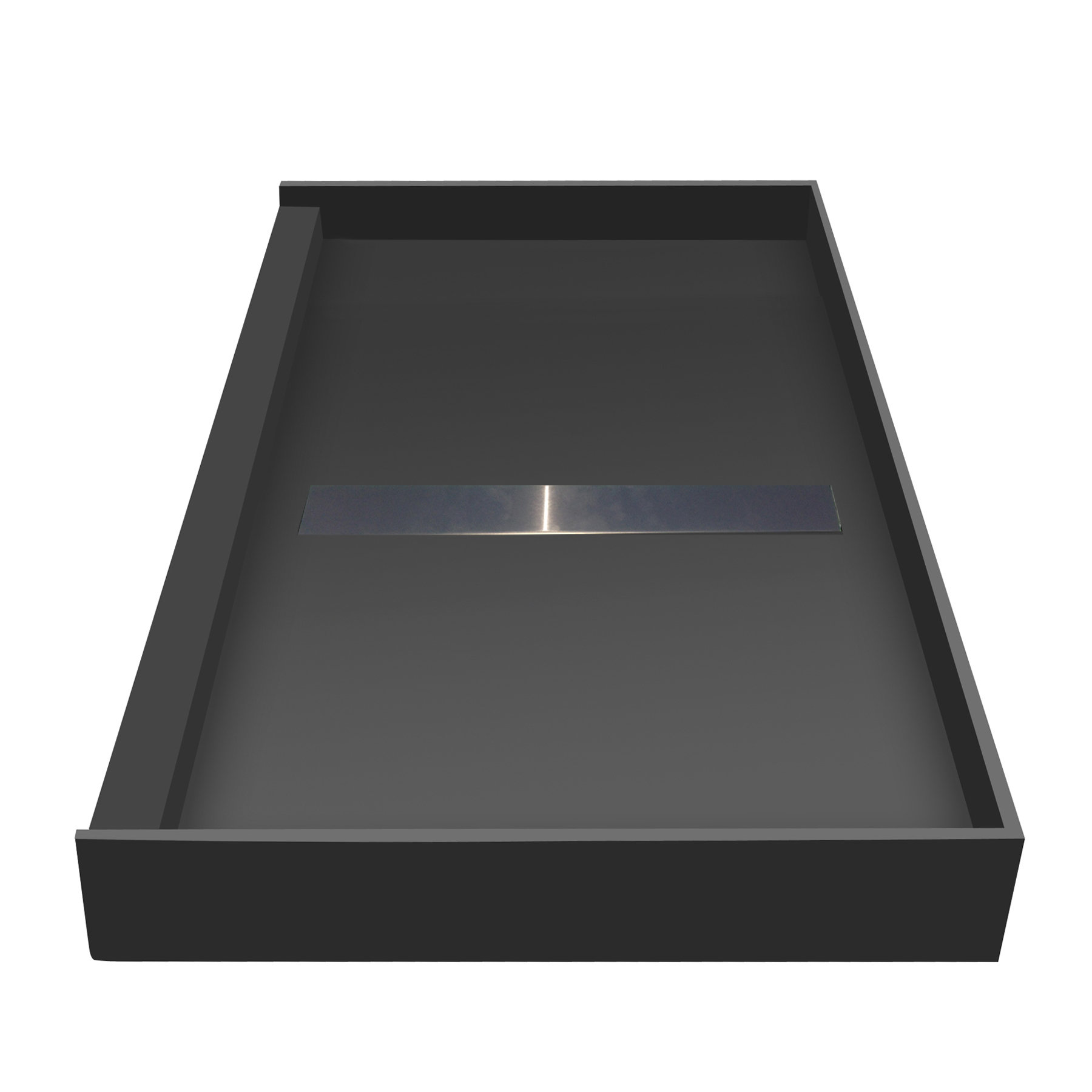 Tile Redi Fully Integrated Shower Base with Center PVC Drain, Center