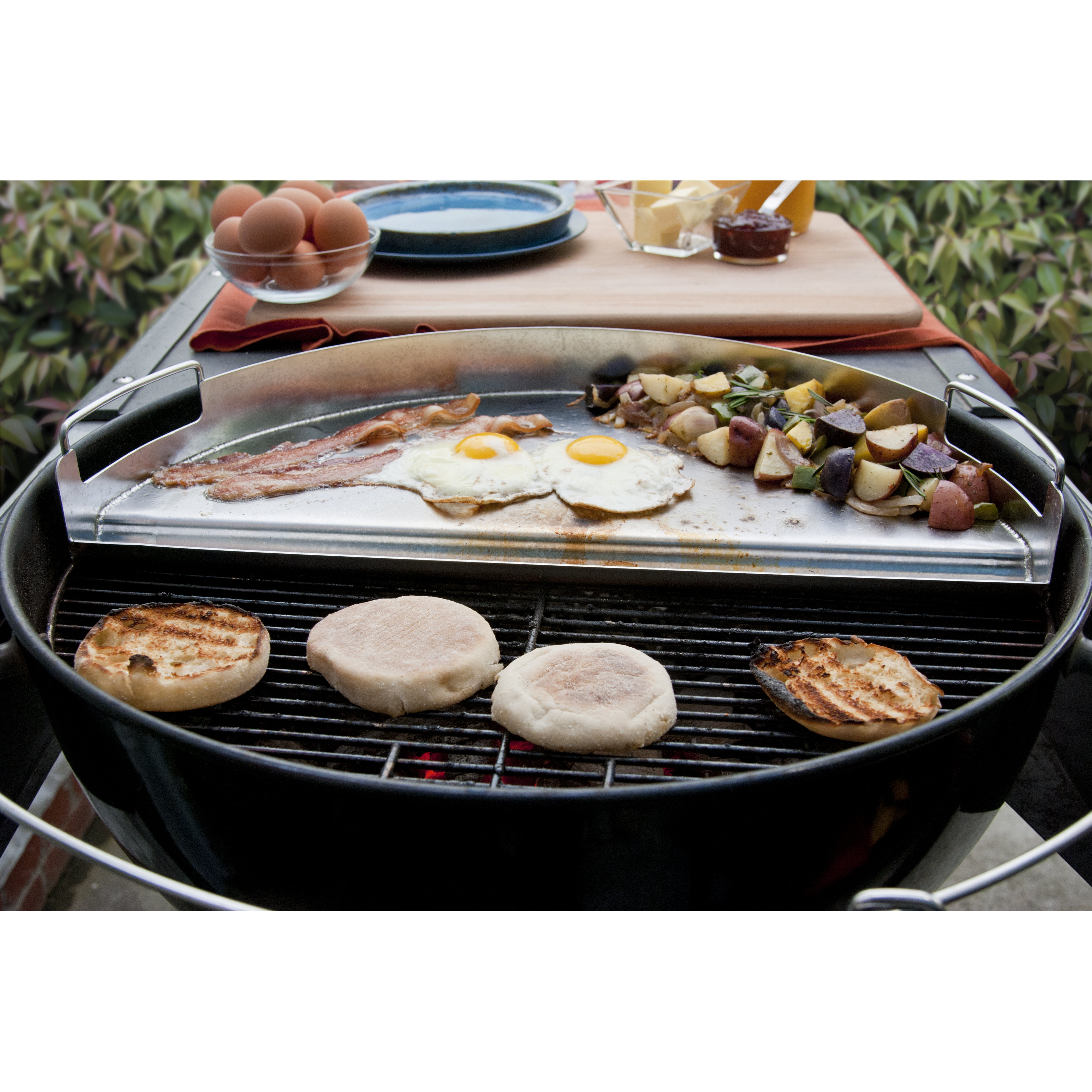 Charcoal Companion Pro Grill Half Circle Stainless Steel Griddle Wayfair