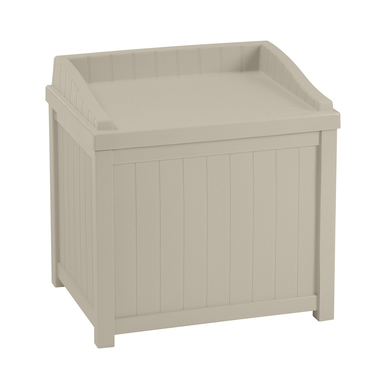 suncast 22 gallons gallon water resistant storage bench