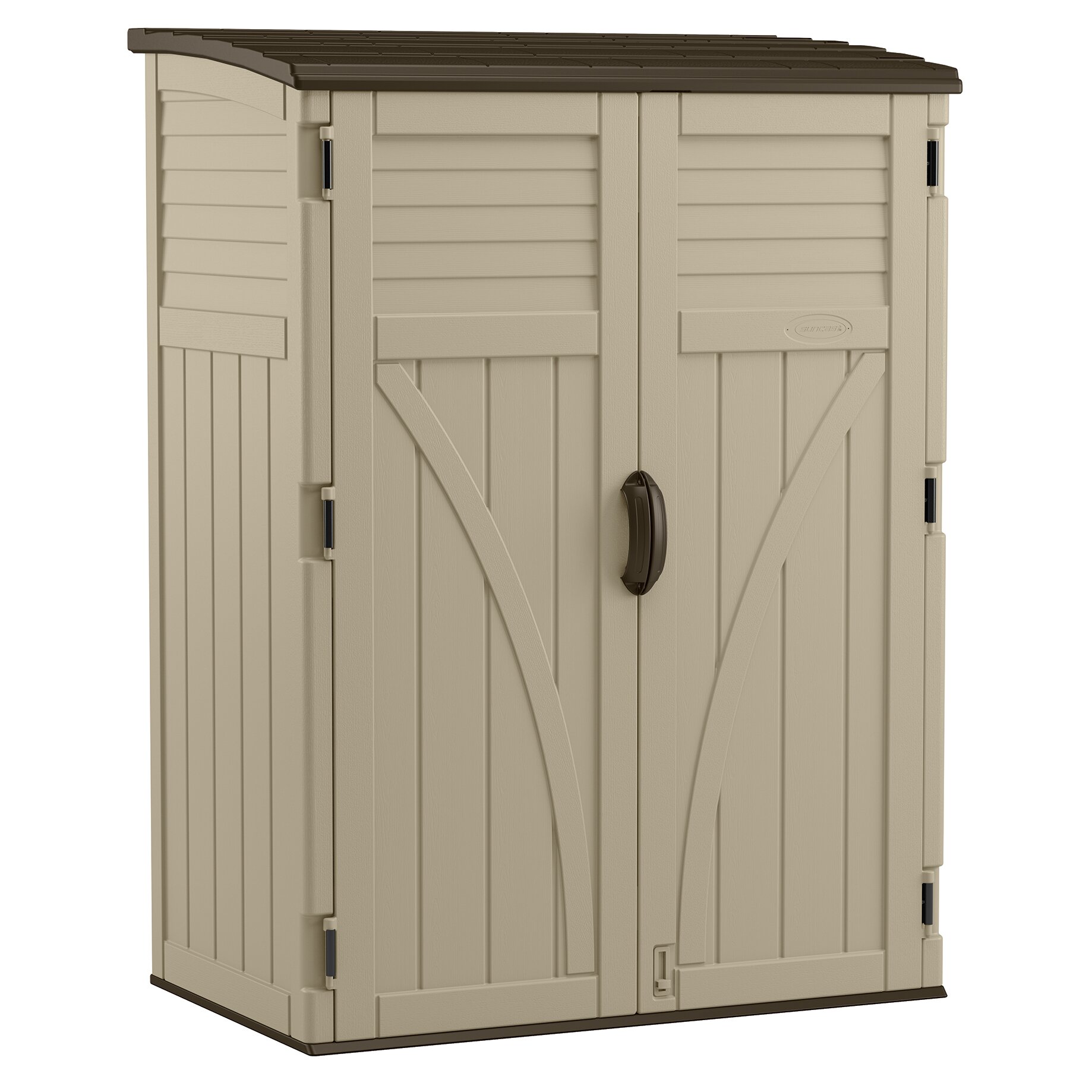 Suncast 4.4 Ft. W x 2.7 Ft. D Plastic Storage Shed ...