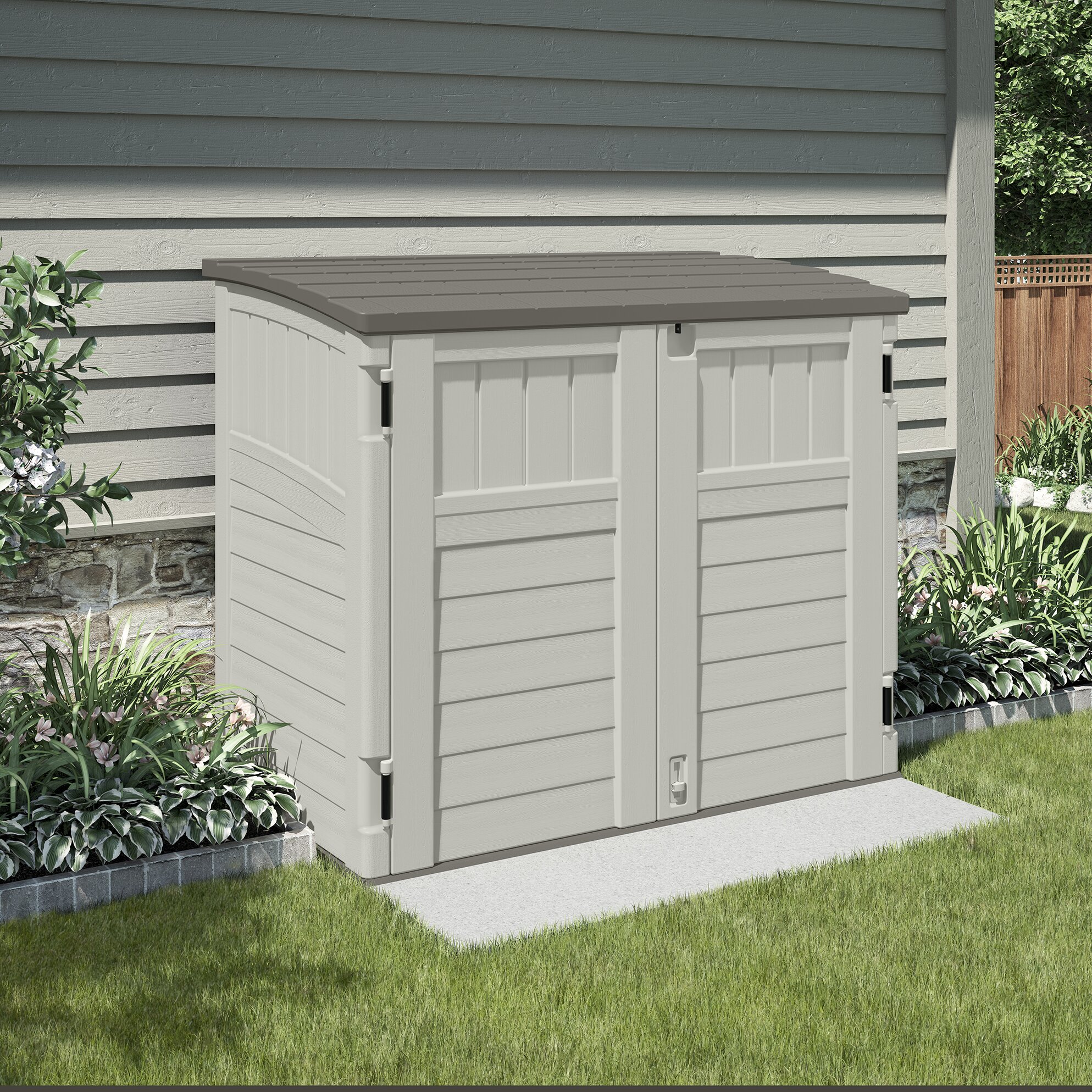 Suncast Utility 4 Ft. W x 3 Ft. D Plastic Tool Shed & Reviews | Wayfair