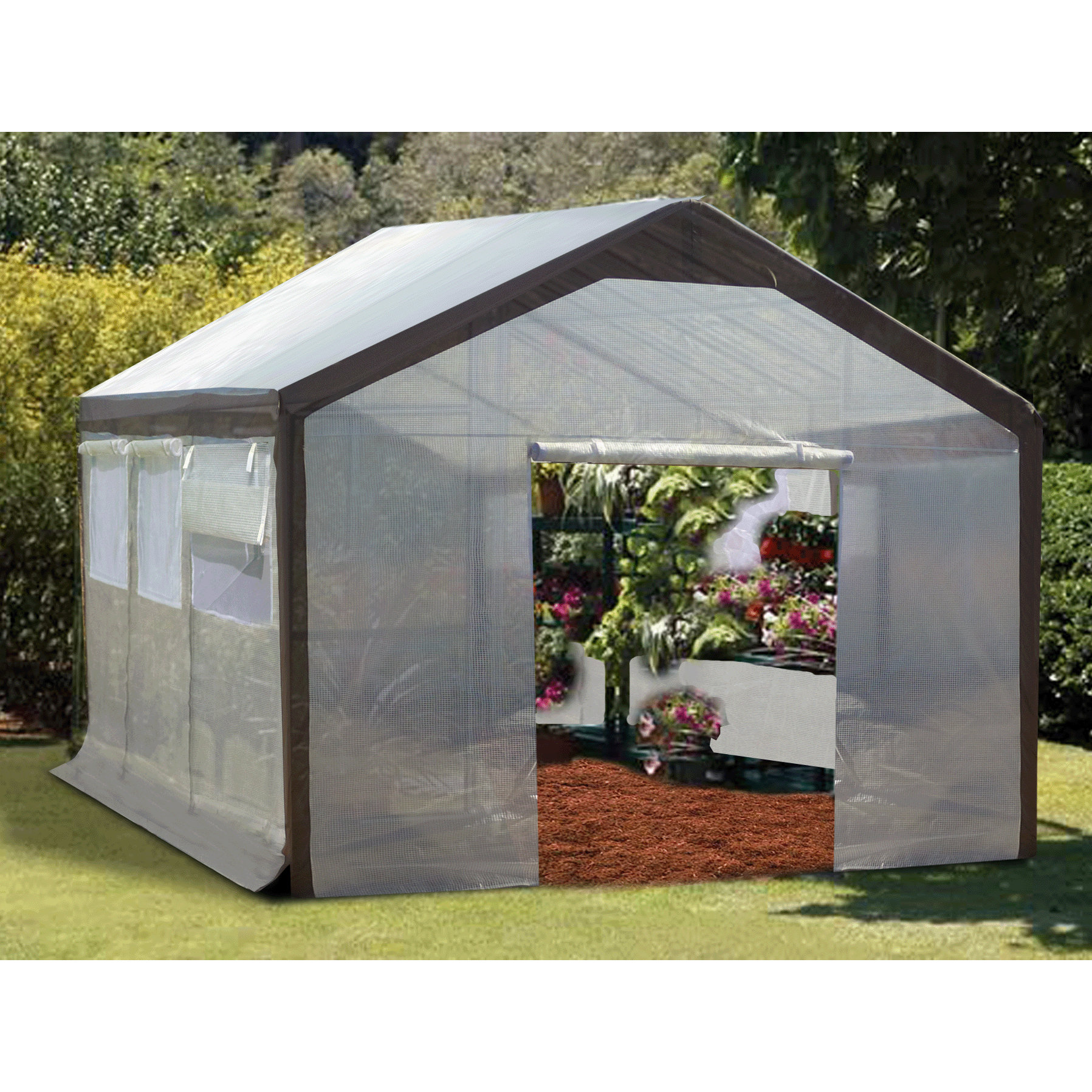 Jewett Cameron Spring Gardener 10 Ft. W x 20 Ft. D Polyethylene Gable