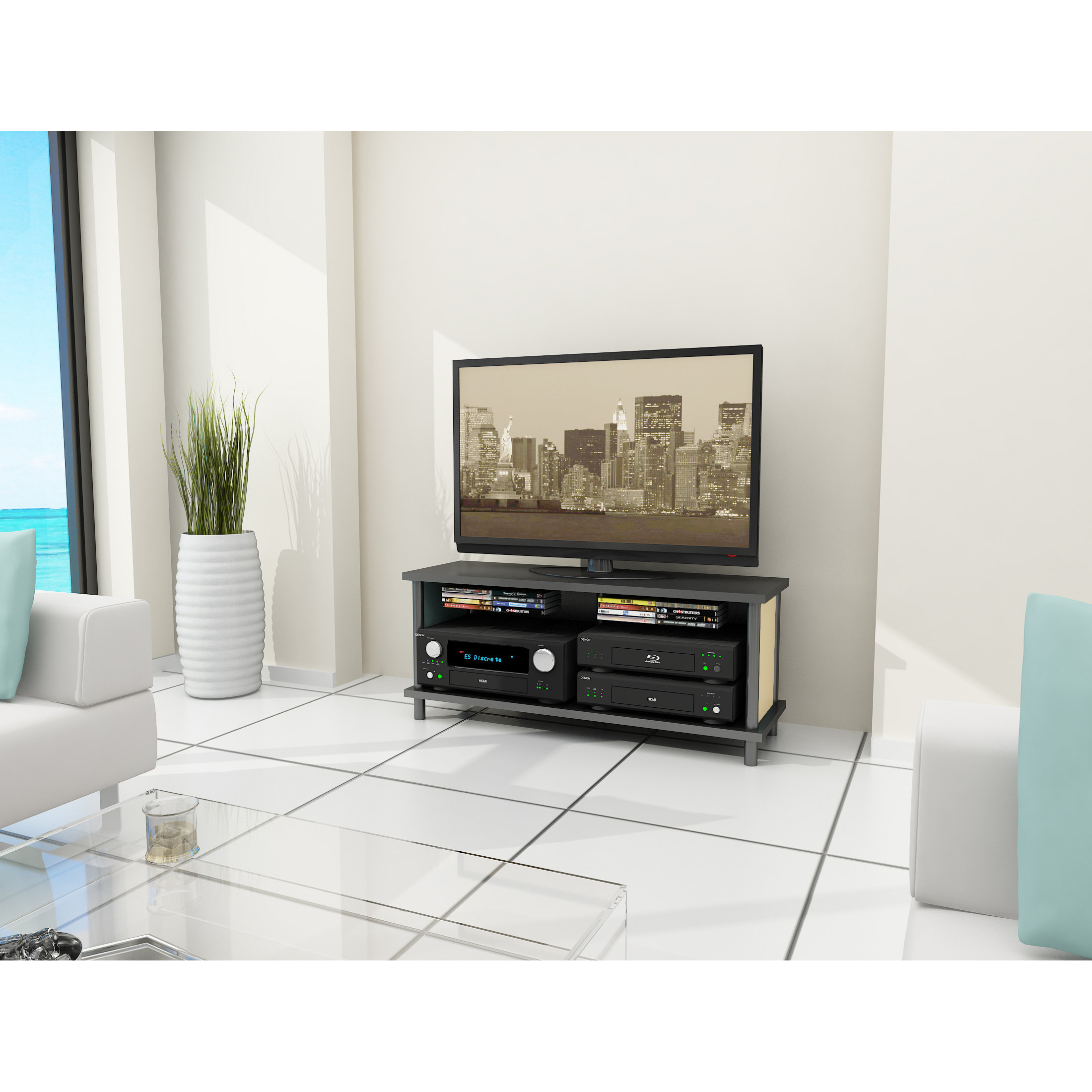 Atlantic Midtown TV Stand & Reviews Wayfair