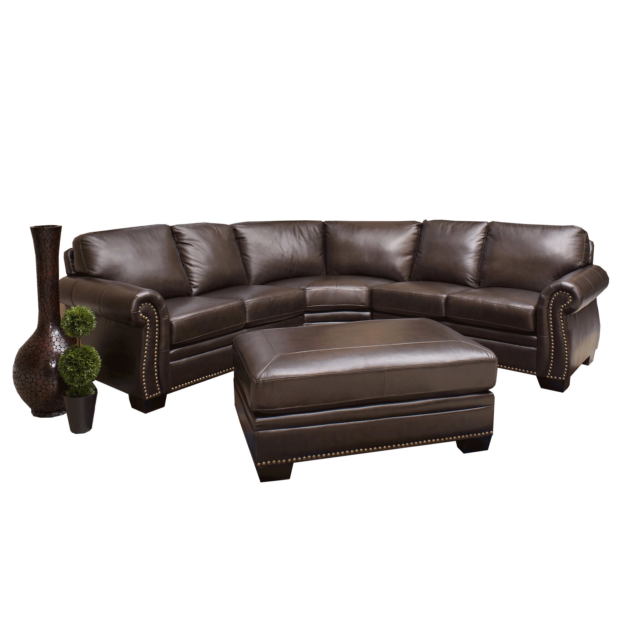 Abbyson Living Empire Sectional And Reviews Wayfair 6748