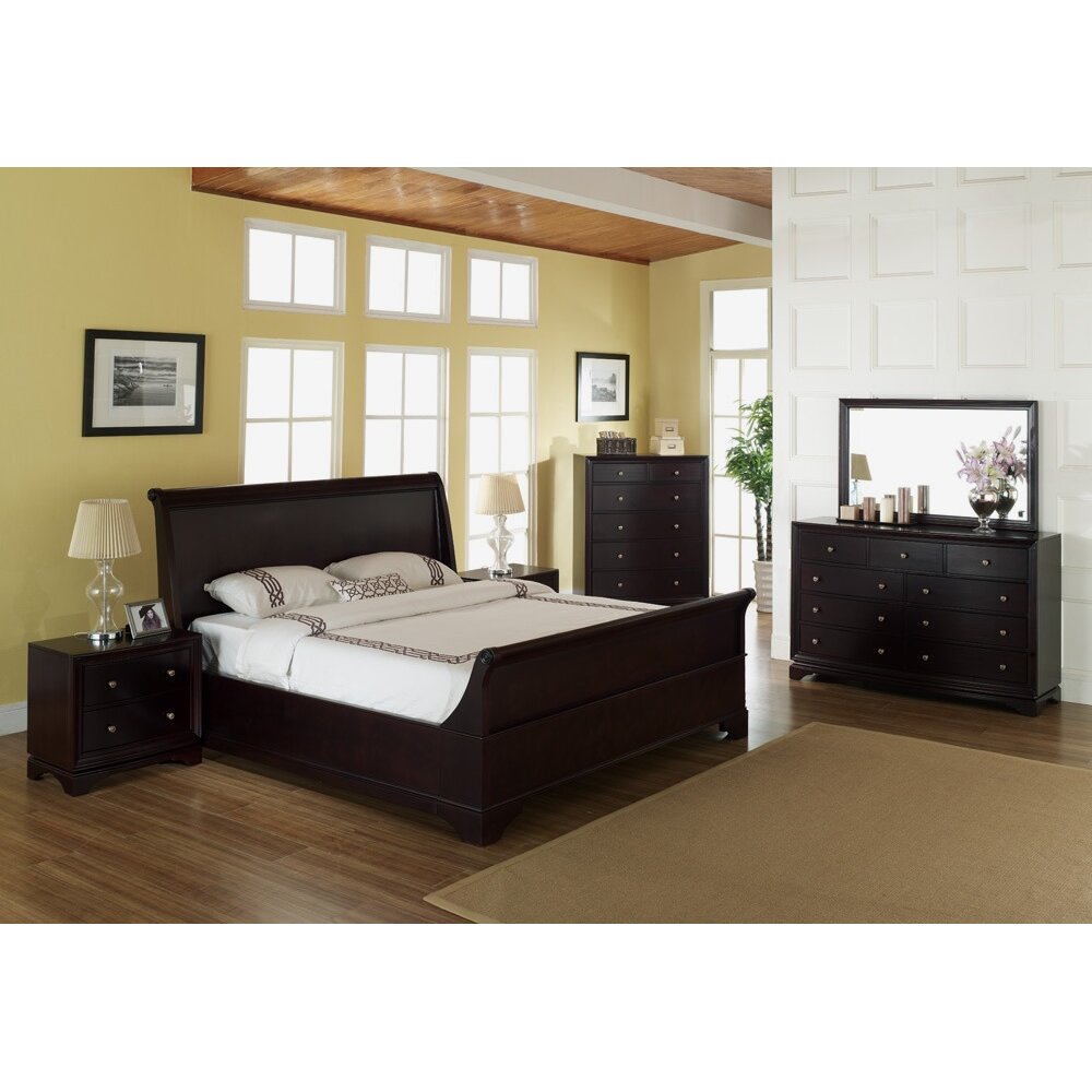 Abbyson Living Lancaster Sleigh Bed & Reviews | Wayfair