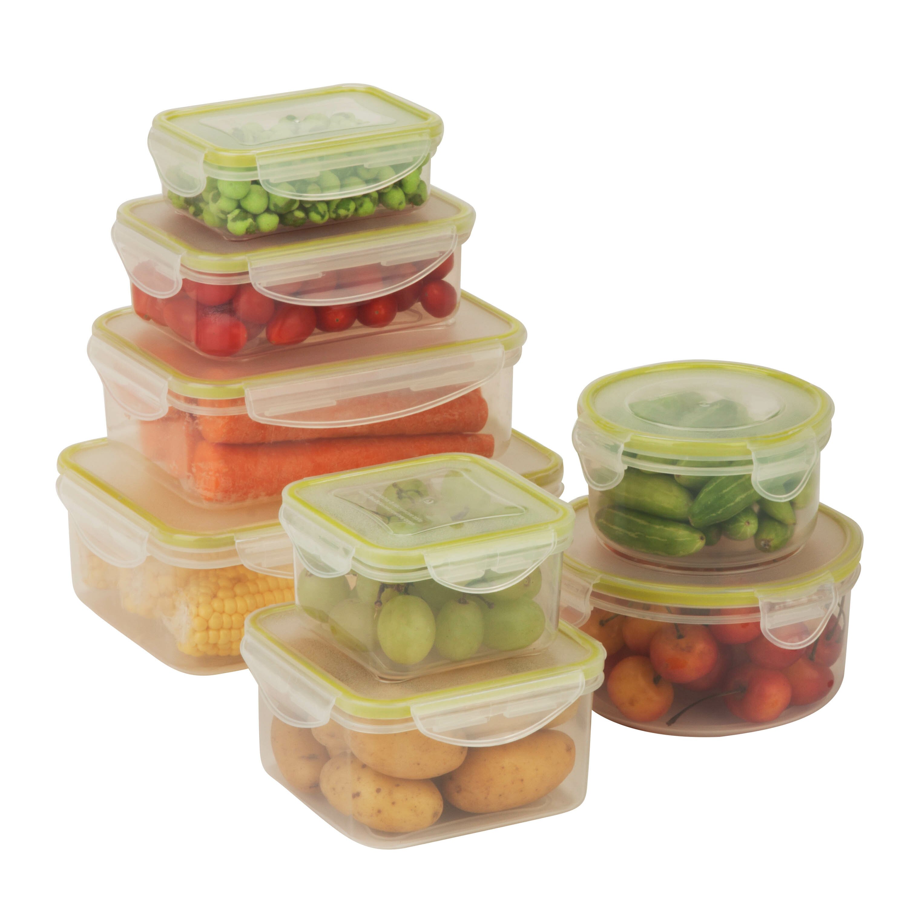 Honey Can Do 16 Piece Snap-Tab Food Storage Container Set & Reviews ...