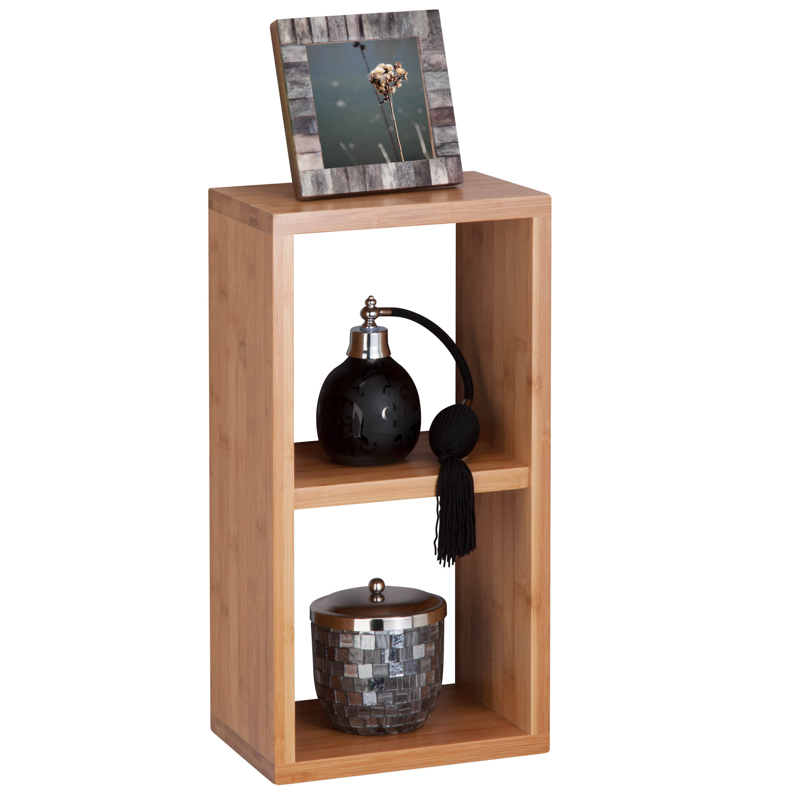 Honey Can Do Bamboo Double Wall Shelf Wayfair