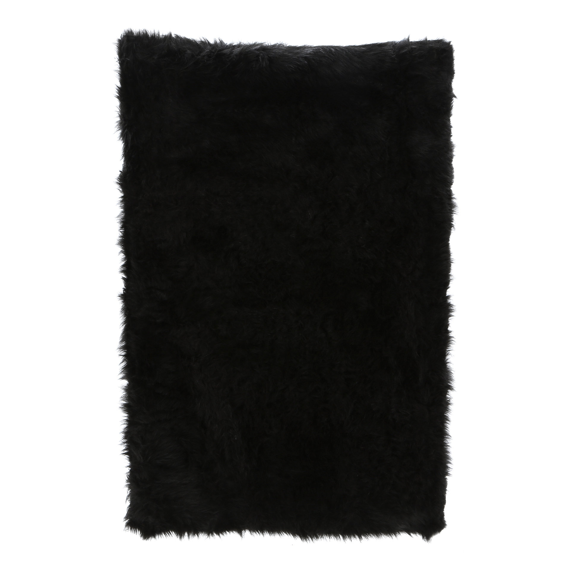 LA Rugs Flokati Black Area Rug & Reviews Wayfair