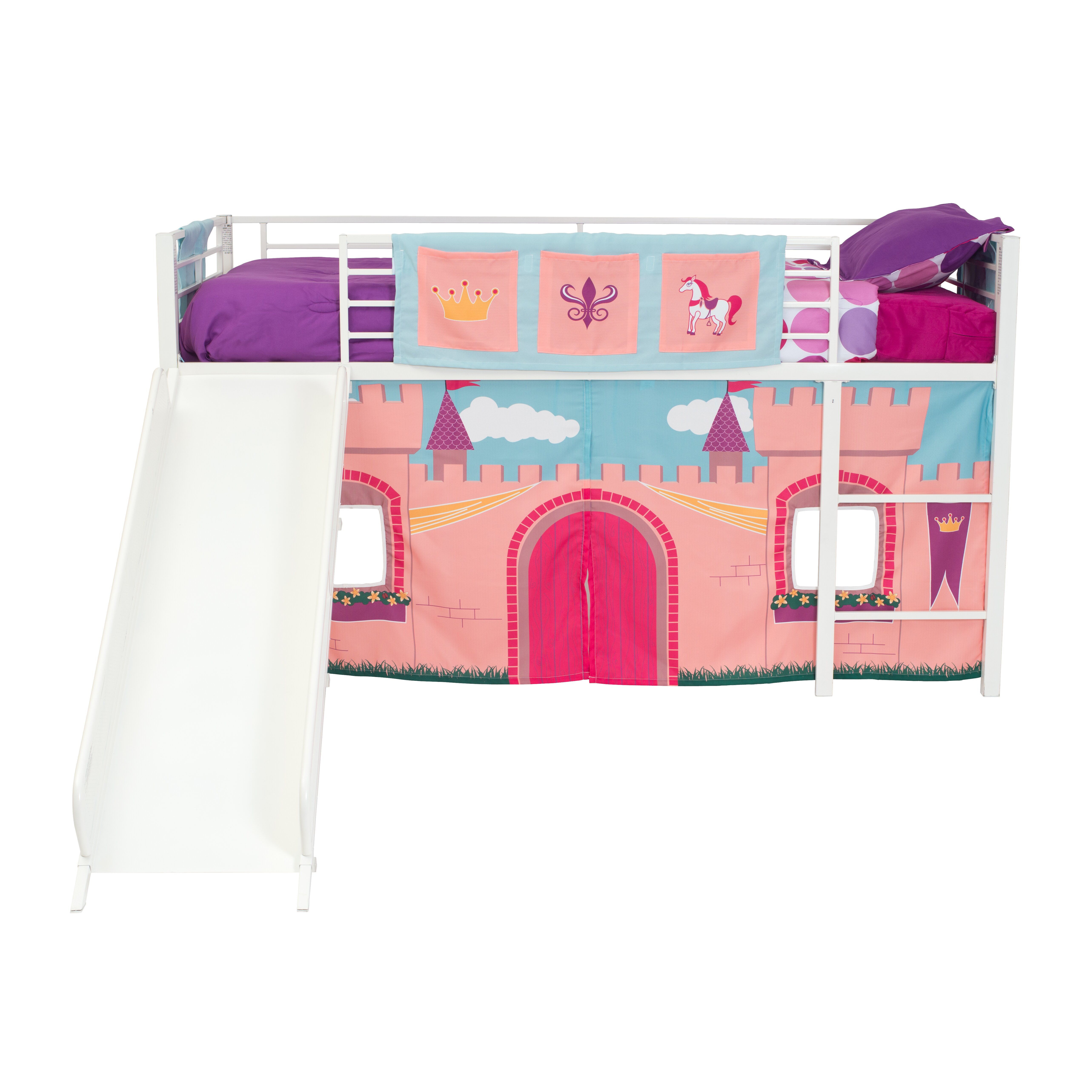 DHP Princess Castle Curtain Set for Junior Loft Bed ...