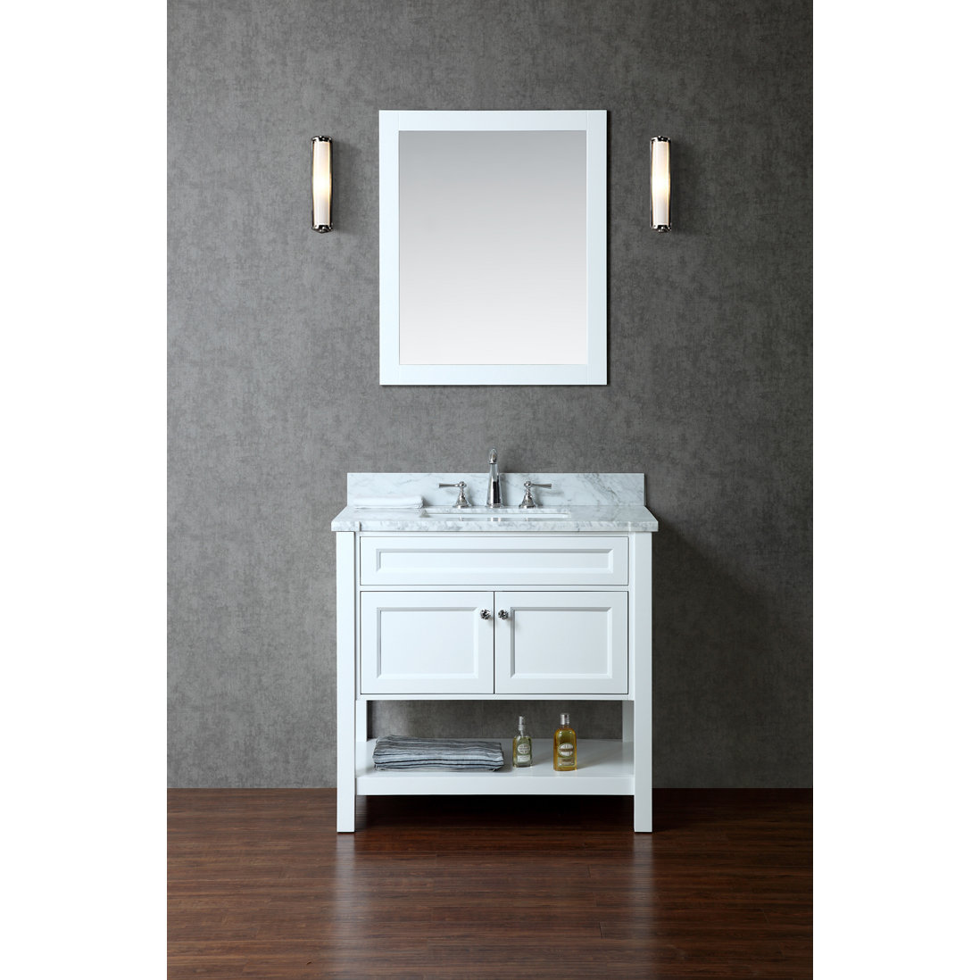 Ariel Bath Mayfield 36" SingleSink Bathroom Vanity Set with Mirror