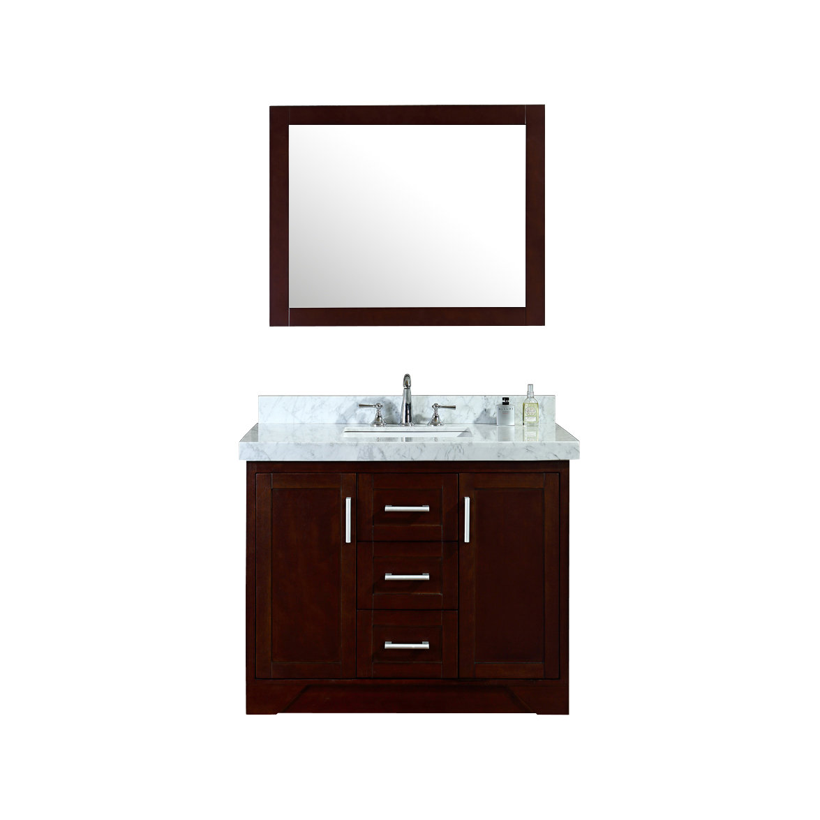 Ariel Bath Ashbury 42" Single Bathroom Vanity Set with Mirror & Reviews