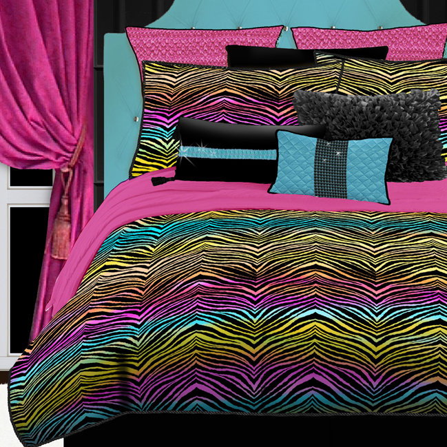 Veratex Rainbow Zebra Comforter Set & Reviews Wayfair