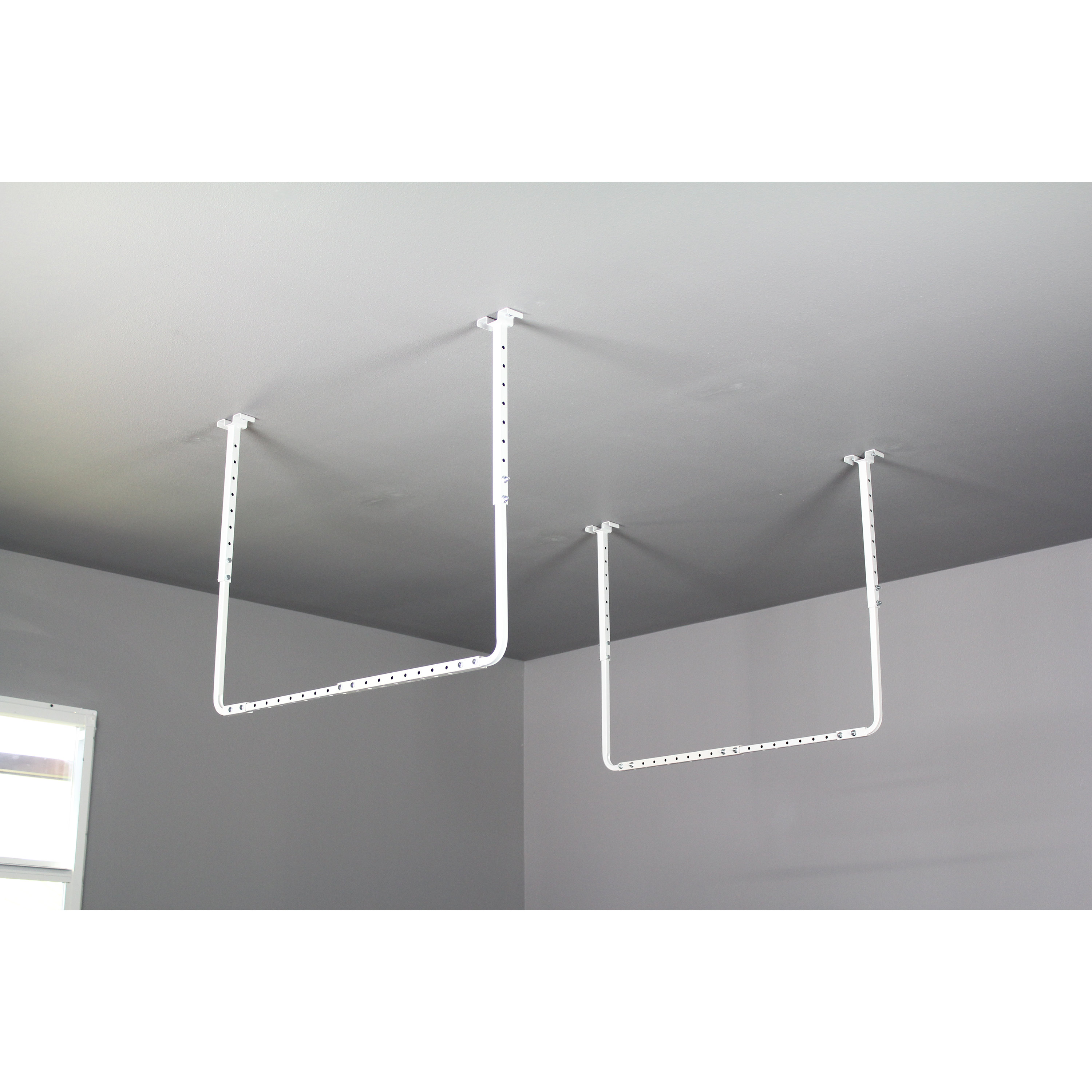 Hyloft Adjustable Ceiling Storage Kit in White & Reviews Wayfair
