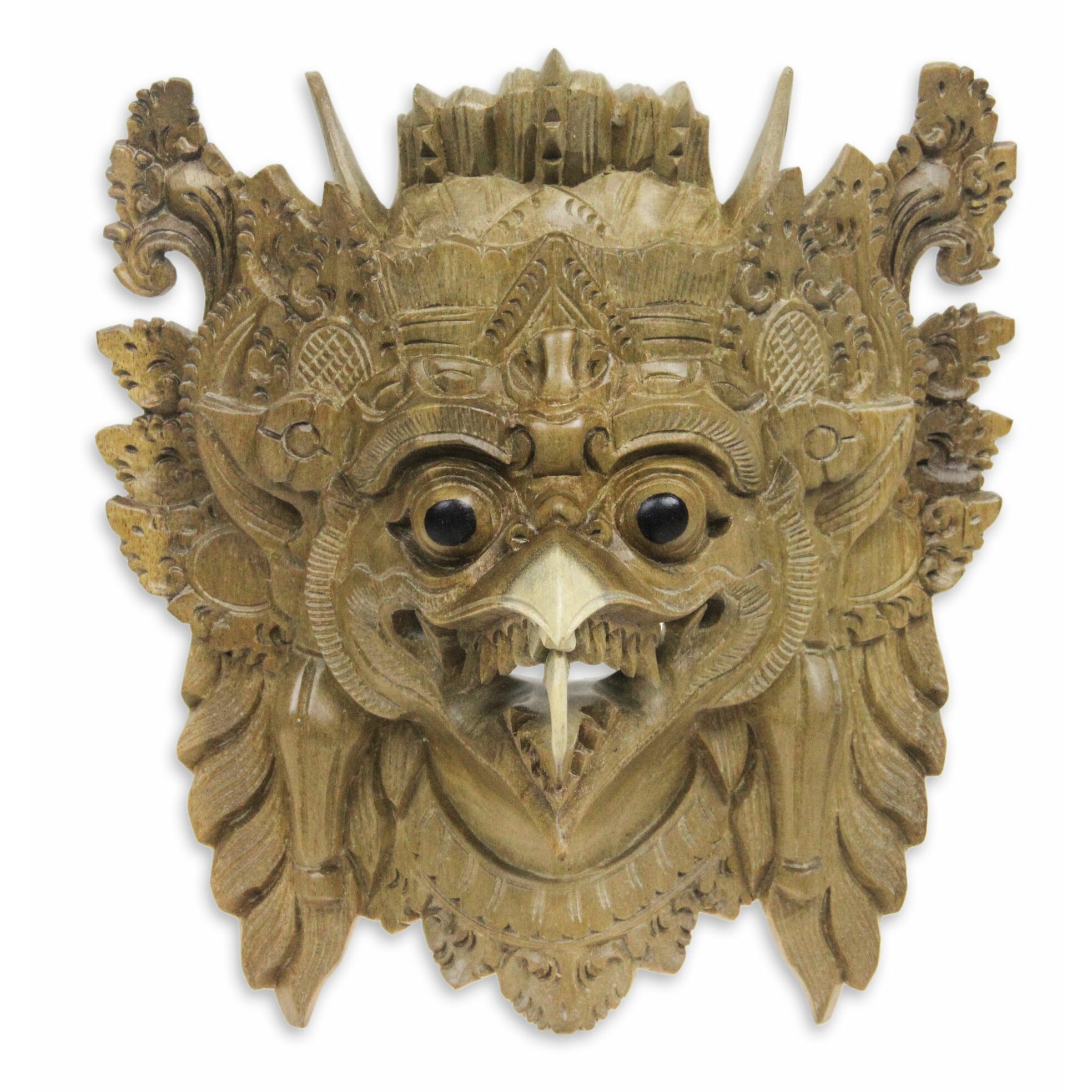 Novica Made Mulyani Garuda The Eagle Balinese Eagle Mask Wall Decor ...