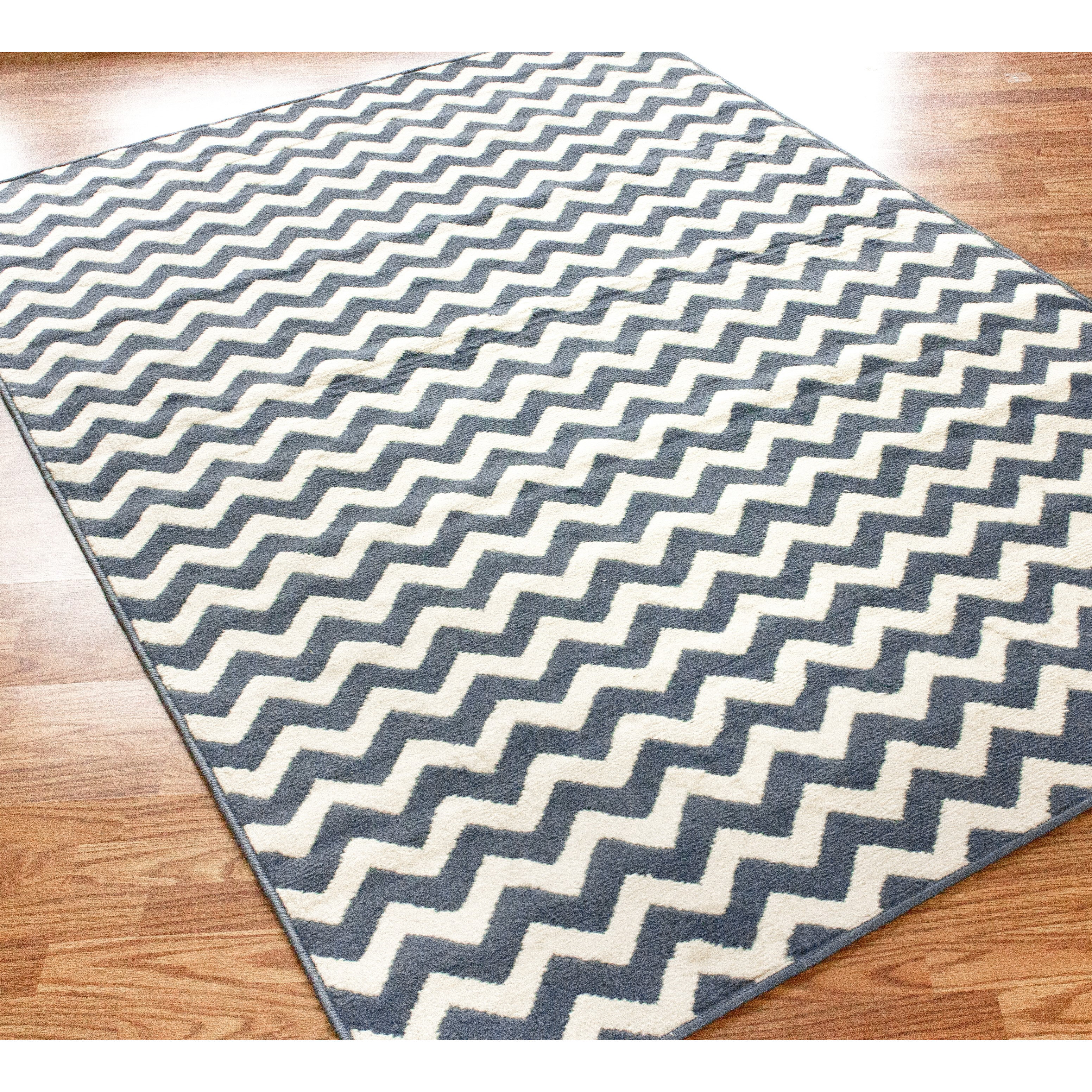 nuLOOM Poise Chevron Light Blue Area Rug & Reviews Wayfair