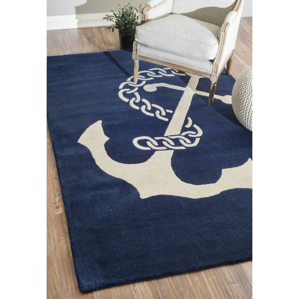 nuLOOM Moderna Navy Area Rug