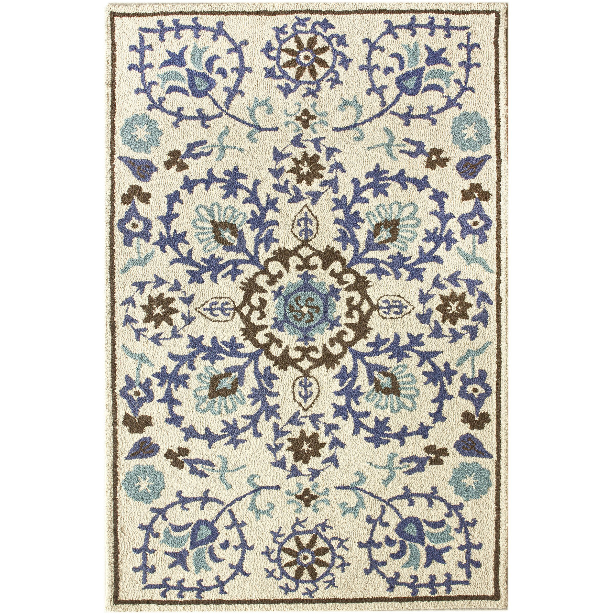 nuLOOM Moderna Tuscano Suzani Blue Area Rug & Reviews Wayfair