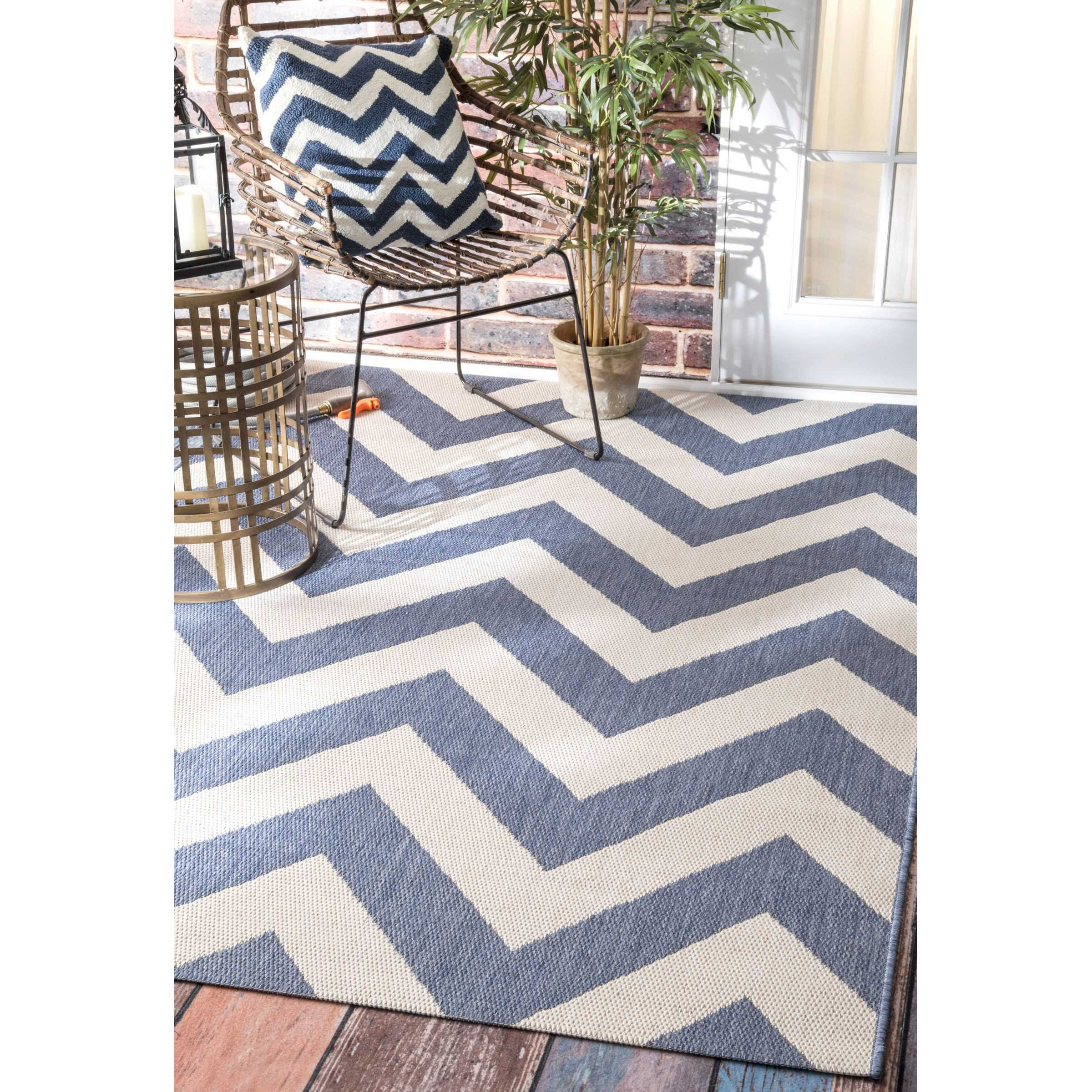 nuLOOM Dawn Blue Erende Indoor\/Outdoor Area Rug \u0026 Reviews  Wayfair