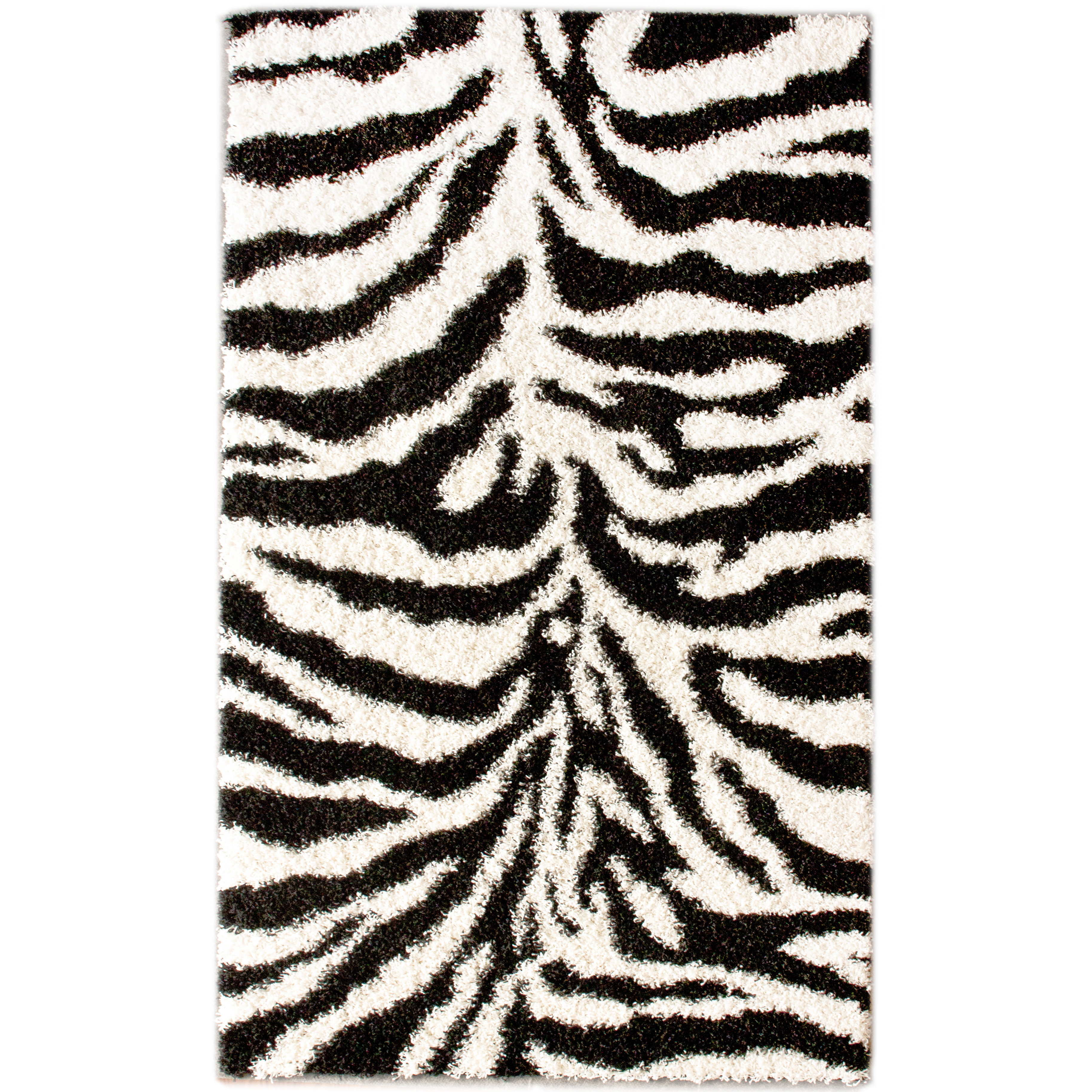 nuLOOM Shaggy Zebra Black/White Area Rug & Reviews Wayfair