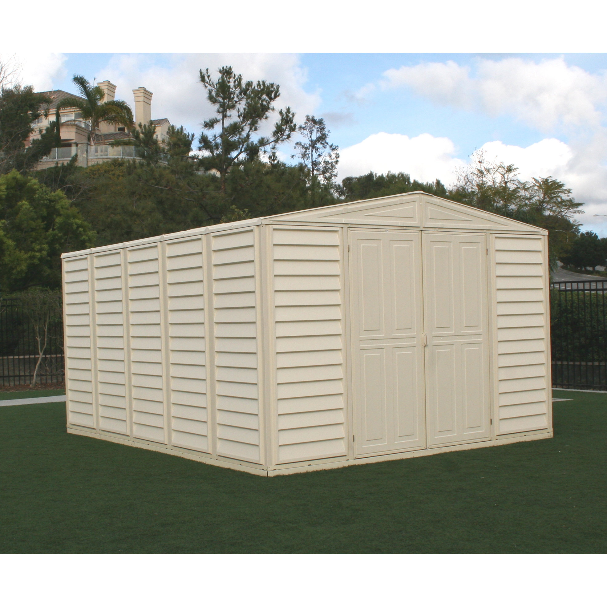 duramax-woodbridge-10-5-ft-w-x-10-5-ft-d-vinyl-storage-shed-reviews