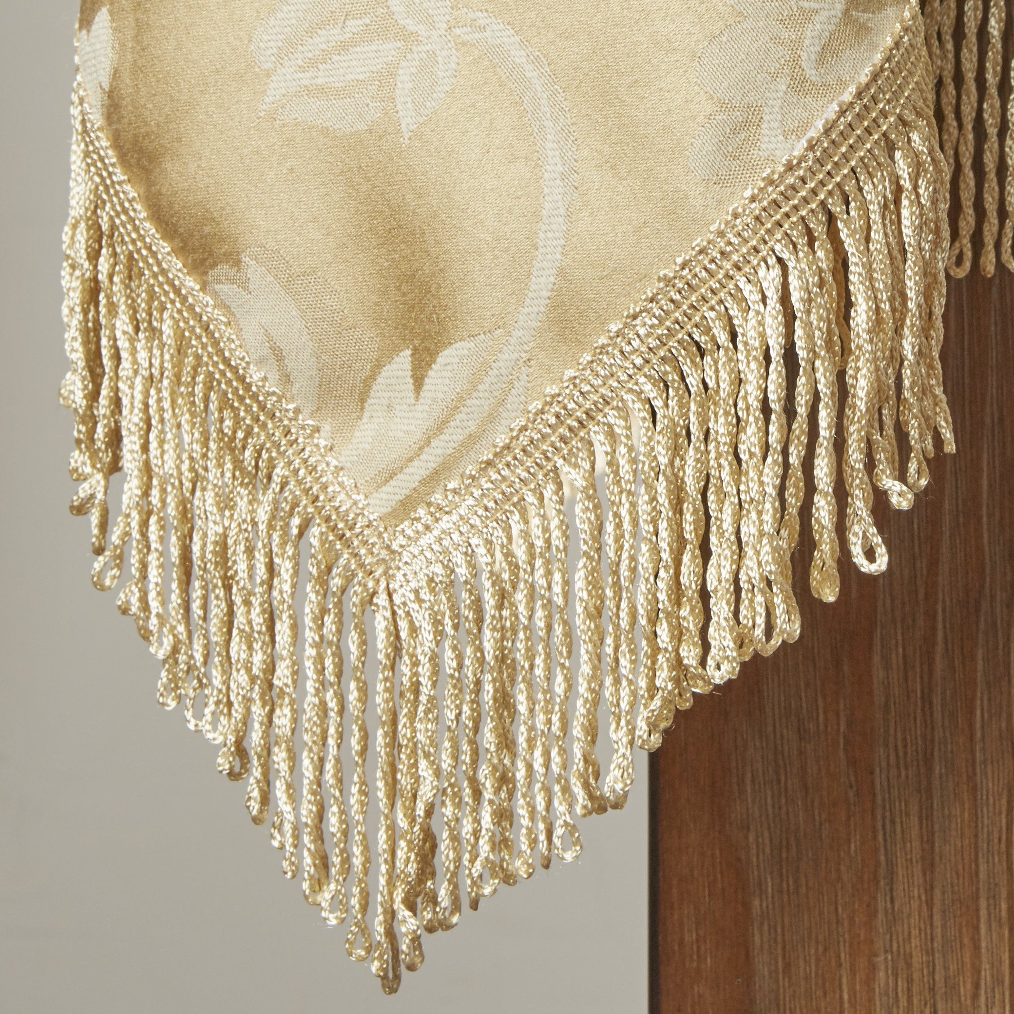 Violet Linen Classic Damask Design Fringes Tablecloth & Reviews Wayfair