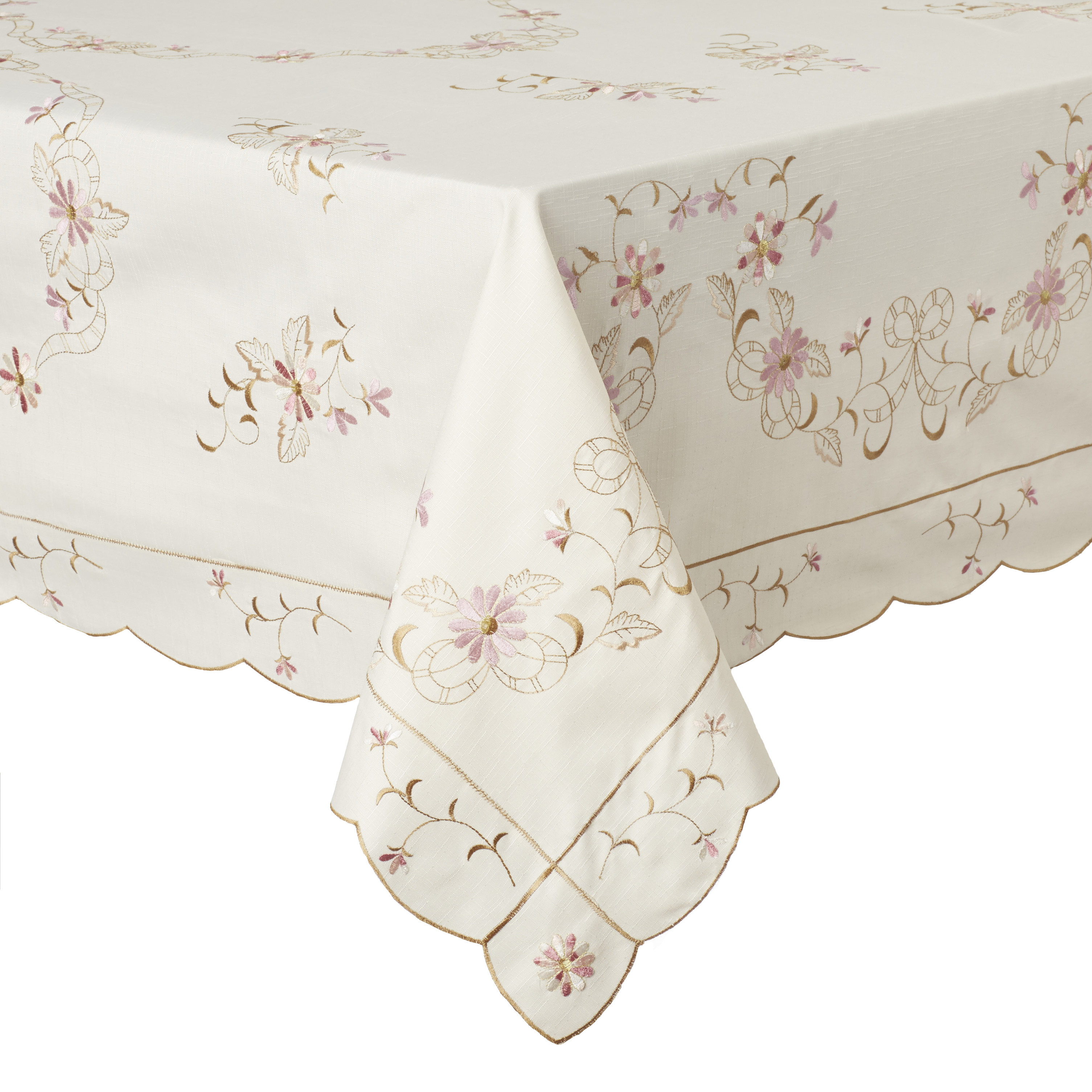 Violet Linen Renaissance Embroidered Tablecloth & Reviews Wayfair