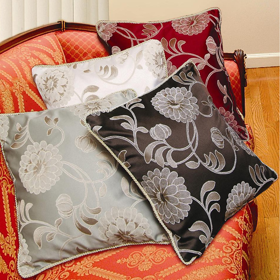 Violet Linen Legacy Damask Design Decorative Pillow Cover & Reviews Wayfair