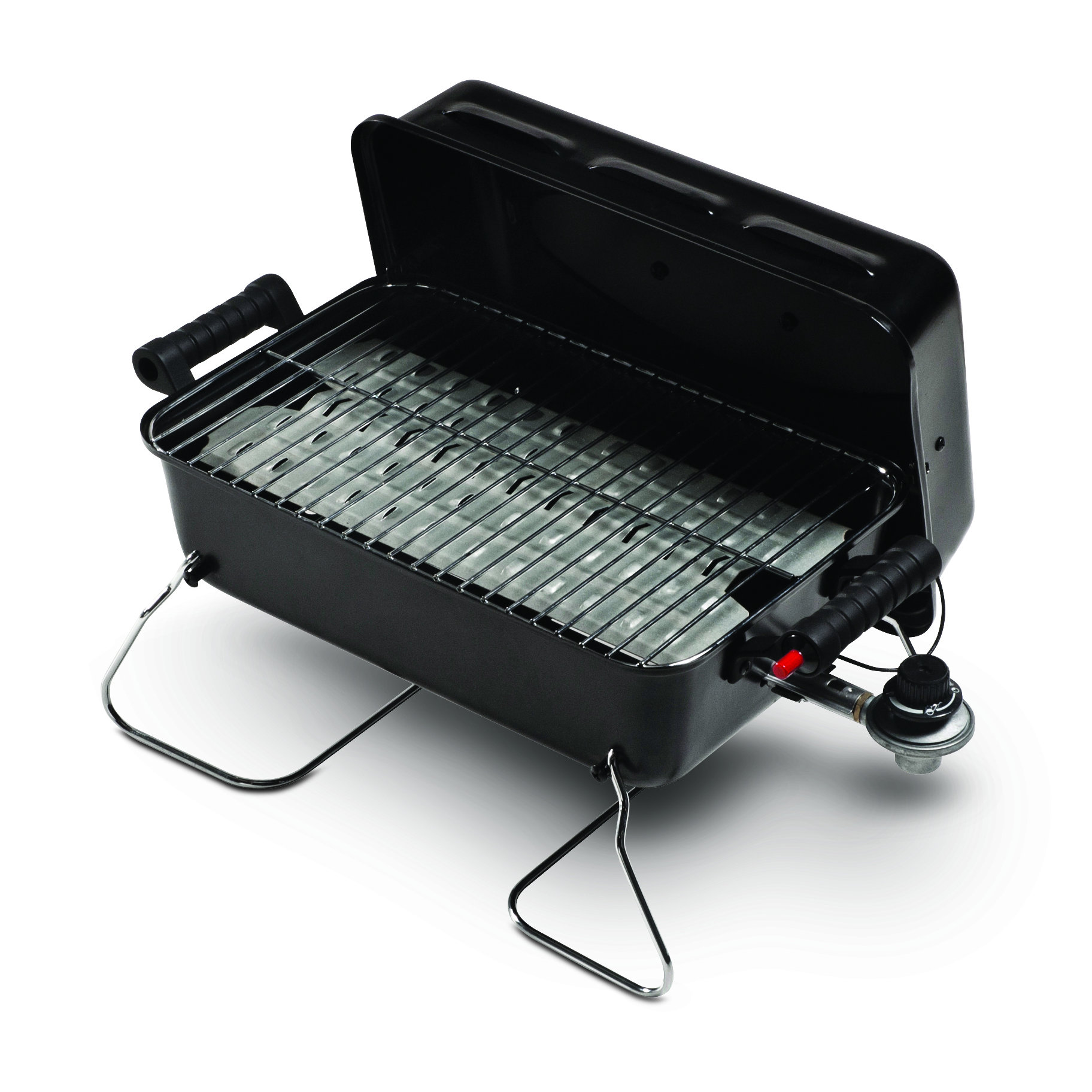 CharBroil Portable Deluxe Tabletop Gas Grill with PushButton Ignition