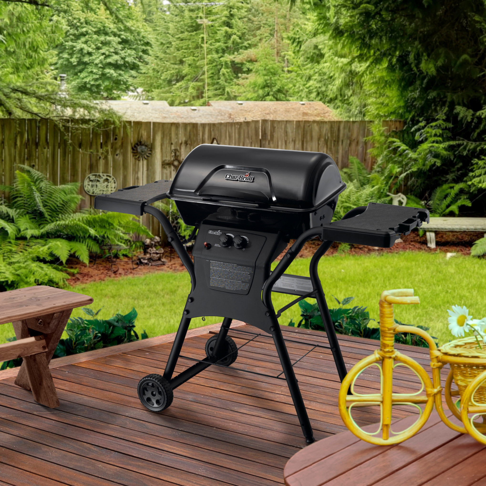 CharBroil 2 Burner Fast Assembly Gas Grill & Reviews Wayfair